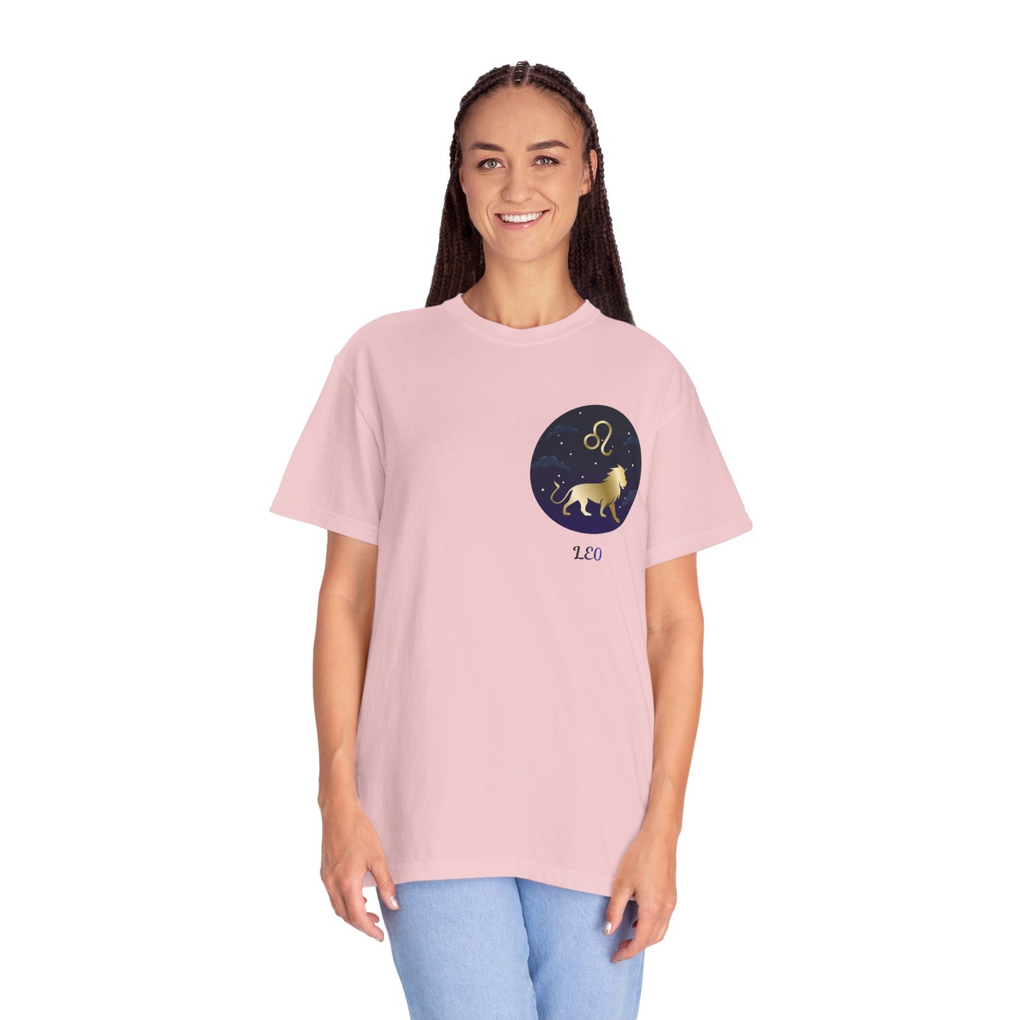 Leo Zodiac T-Shirt – Gold Lion Constellation Graphic Tee | Celestial Astrology Shirt