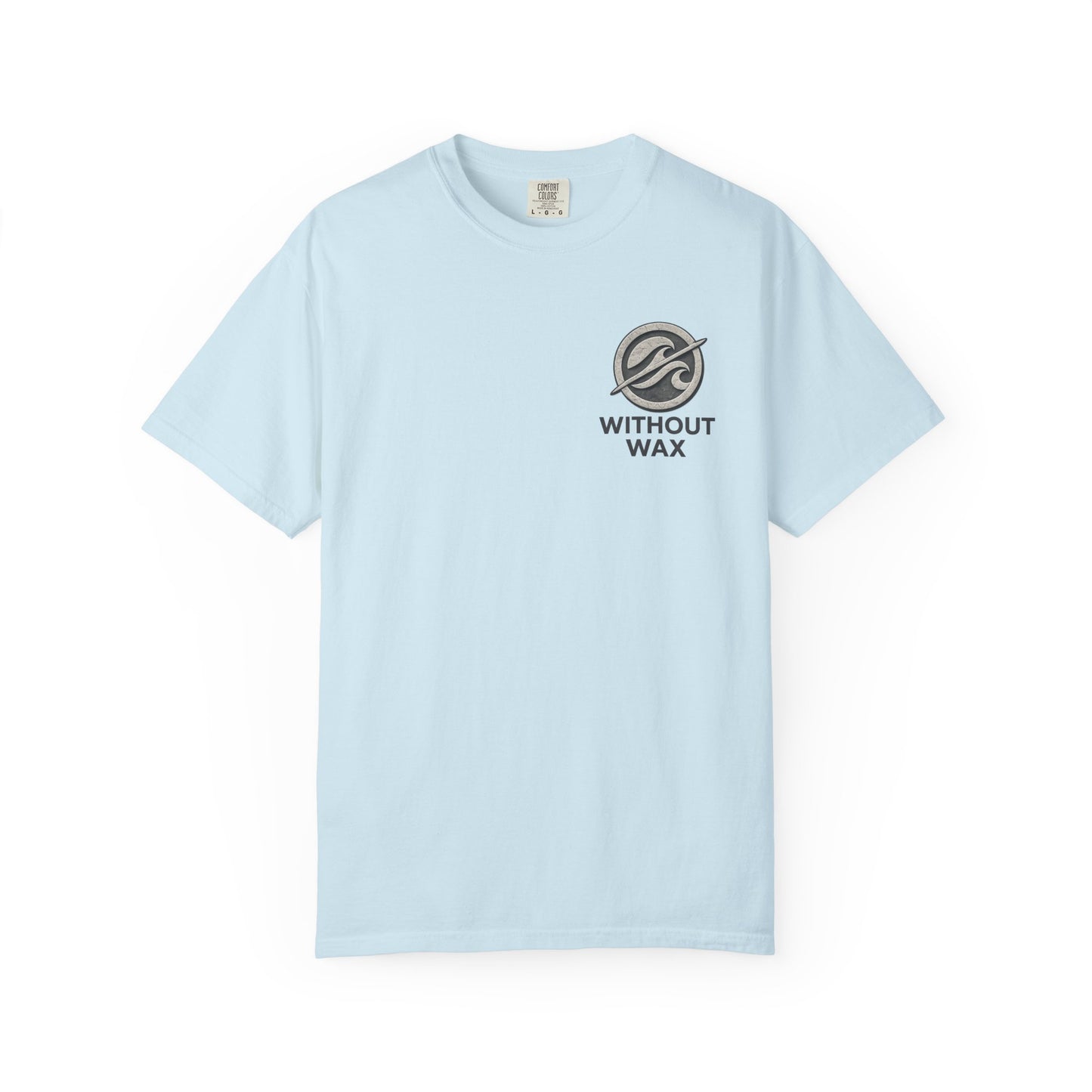 Without Wax Surf Logo T-Shirt – Coastal Wave Badge Graphic Tee | Vintage Streetwear Shirt
