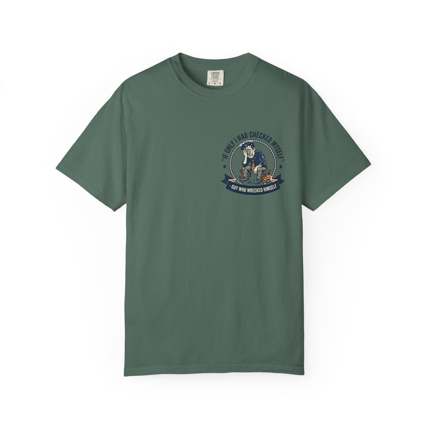 Funny Self Reflection T-Shirt – “If Only I Had Checked Myself” Vintage Humor Tee | Sarcastic Graphic Shirt
