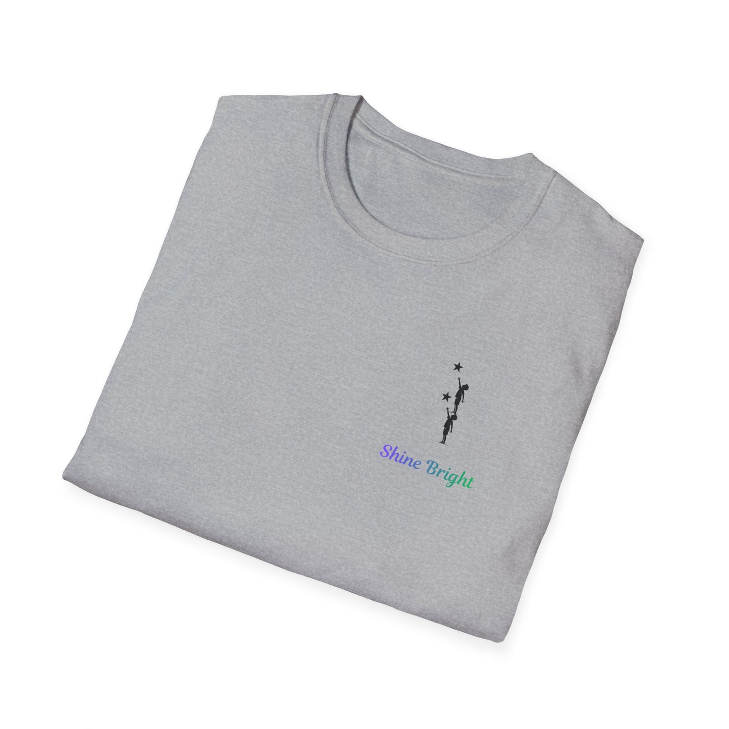 Shine Bright T-Shirt – Inspirational Star Graphic Tee | Minimal Positive Message Shirt