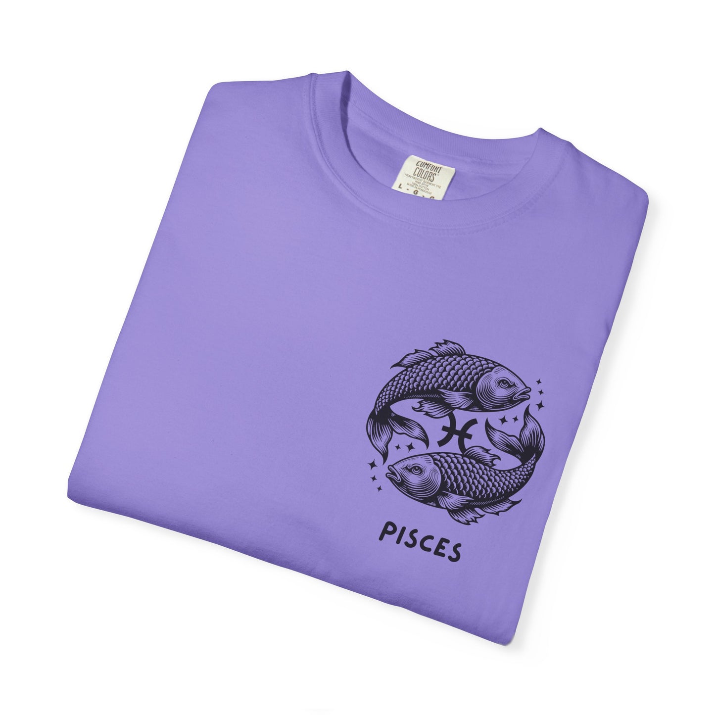 Pisces Zodiac T-Shirt – Pisces Fish Astrology Graphic Tee | Celestial Star Sign Shirt