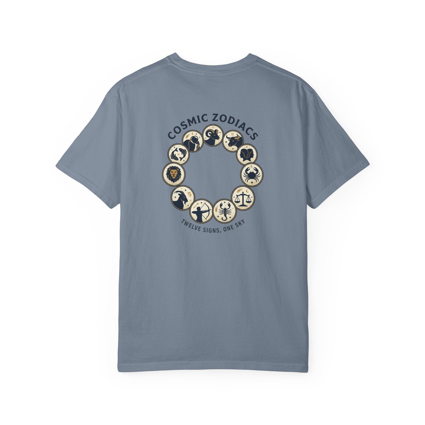 Zodiac Circle T-Shirt – Cosmic Zodiac Astrology Graphic Tee | Celestial Star Sign Shirt, Unisex Tee