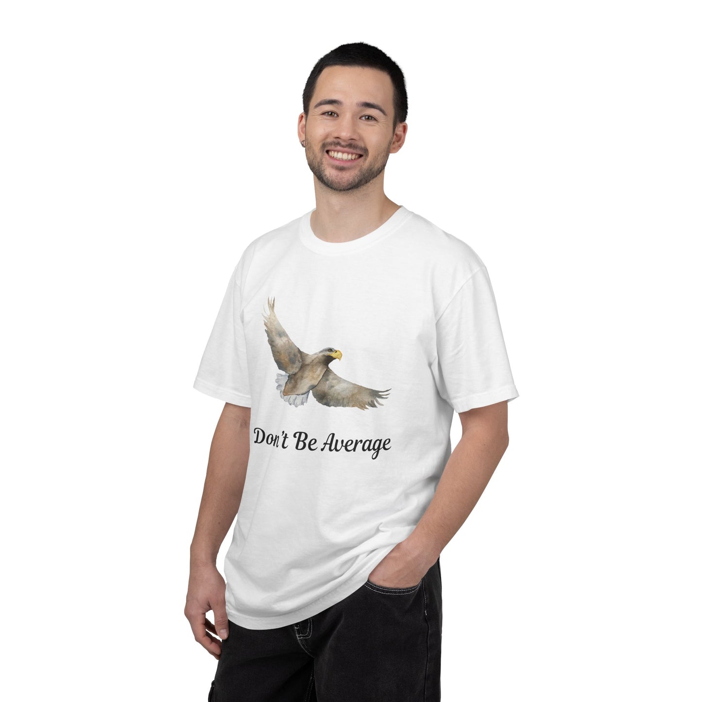 Eagle “Don’t Be Average” T-Shirt – Inspirational Graphic Tee | Vintage Motivational Nature Shirt