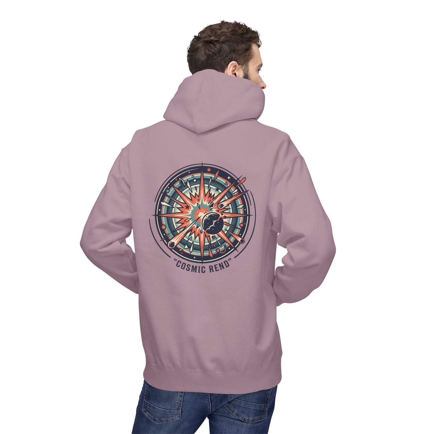 Cosmic Compass Hoodie – Retro Space Navigation Graphic Hoodie | Celestial Streetwear, Vintage Space Aesthetic, Unisex Hoodie