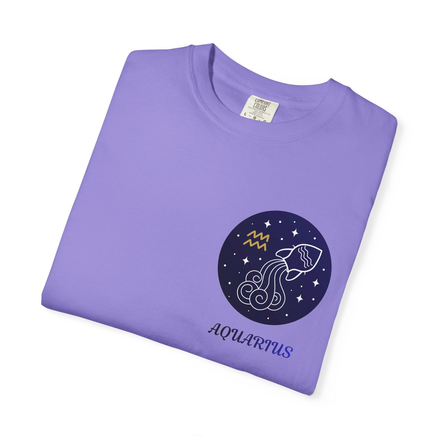 Aquarius Zodiac T-Shirt – Minimal Constellation Astrology Tee | Celestial Water Bearer Shirt