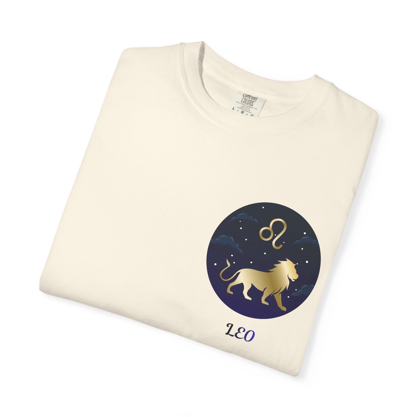 Leo Zodiac T-Shirt – Gold Lion Constellation Graphic Tee | Celestial Astrology Shirt