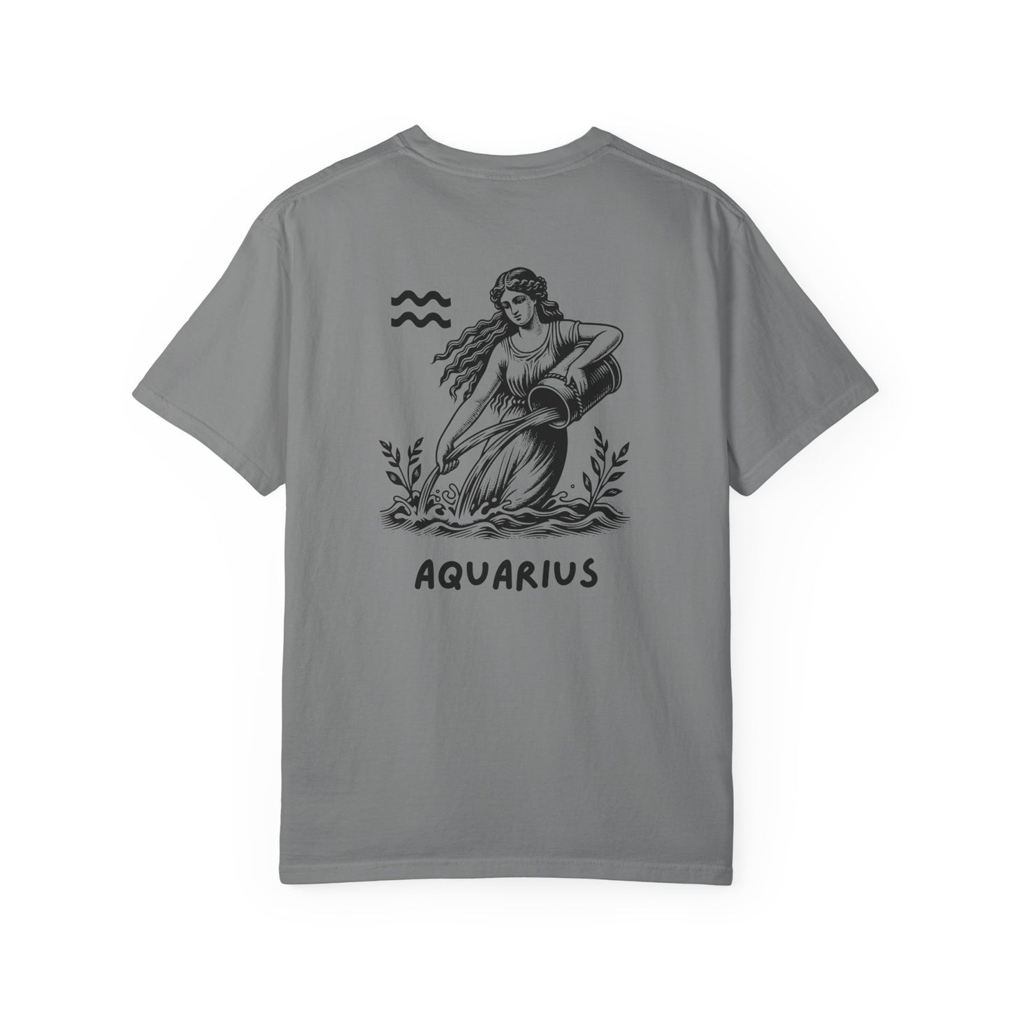 Aquarius Zodiac T-Shirt – Vintage Water Bearer Astrology Tee | Celestial Star Sign Shirt