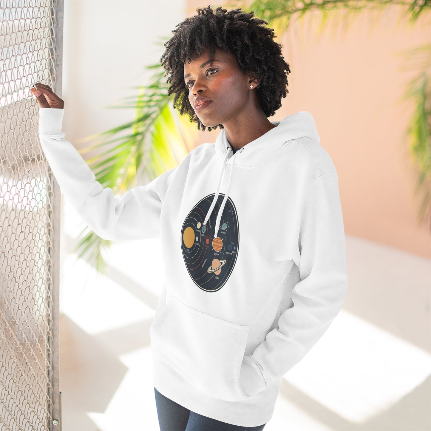 Solar System Hoodie – Retro Planet Graphic Hoodie | Space Aesthetic, Astronomy Hoodie, Celestial Unisex Hoodie