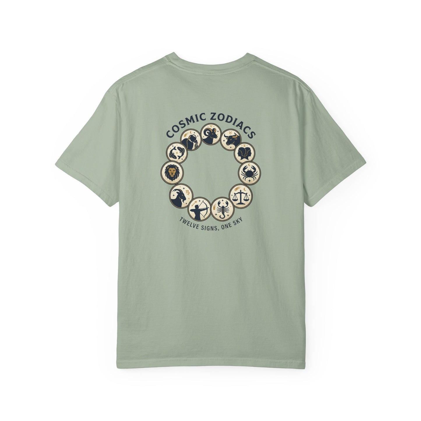Zodiac Circle T-Shirt – Cosmic Zodiac Astrology Graphic Tee | Celestial Star Sign Shirt, Unisex Tee