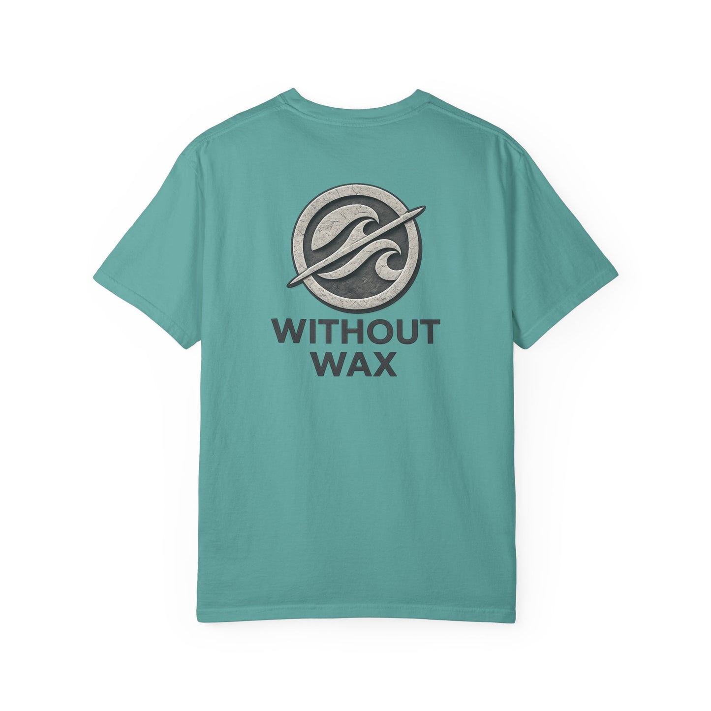 Without Wax Surf Logo T-Shirt – Coastal Wave Badge Graphic Tee | Vintage Streetwear Shirt