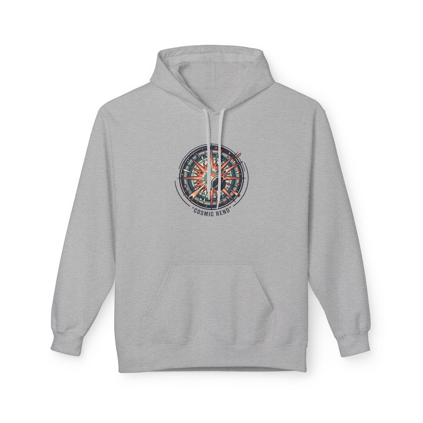 Cosmic Compass Hoodie – Retro Space Navigation Graphic Hoodie | Celestial Streetwear, Vintage Space Aesthetic, Unisex Hoodie