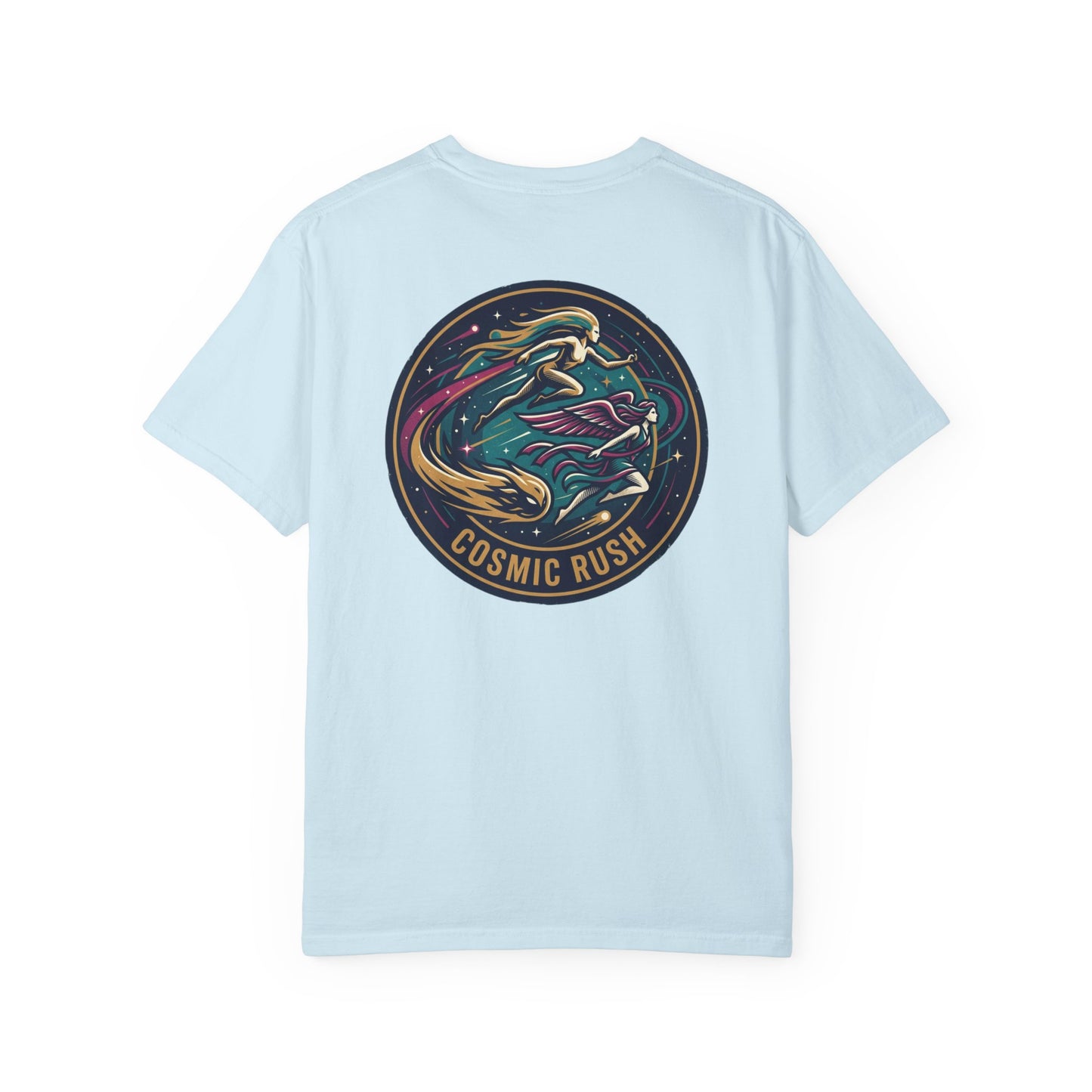 Cosmic Rush Skate T-Shirt – Retro Space Surf Graphic Tee | Vintage Cosmic Wave Shirt, Unisex Casual Tee