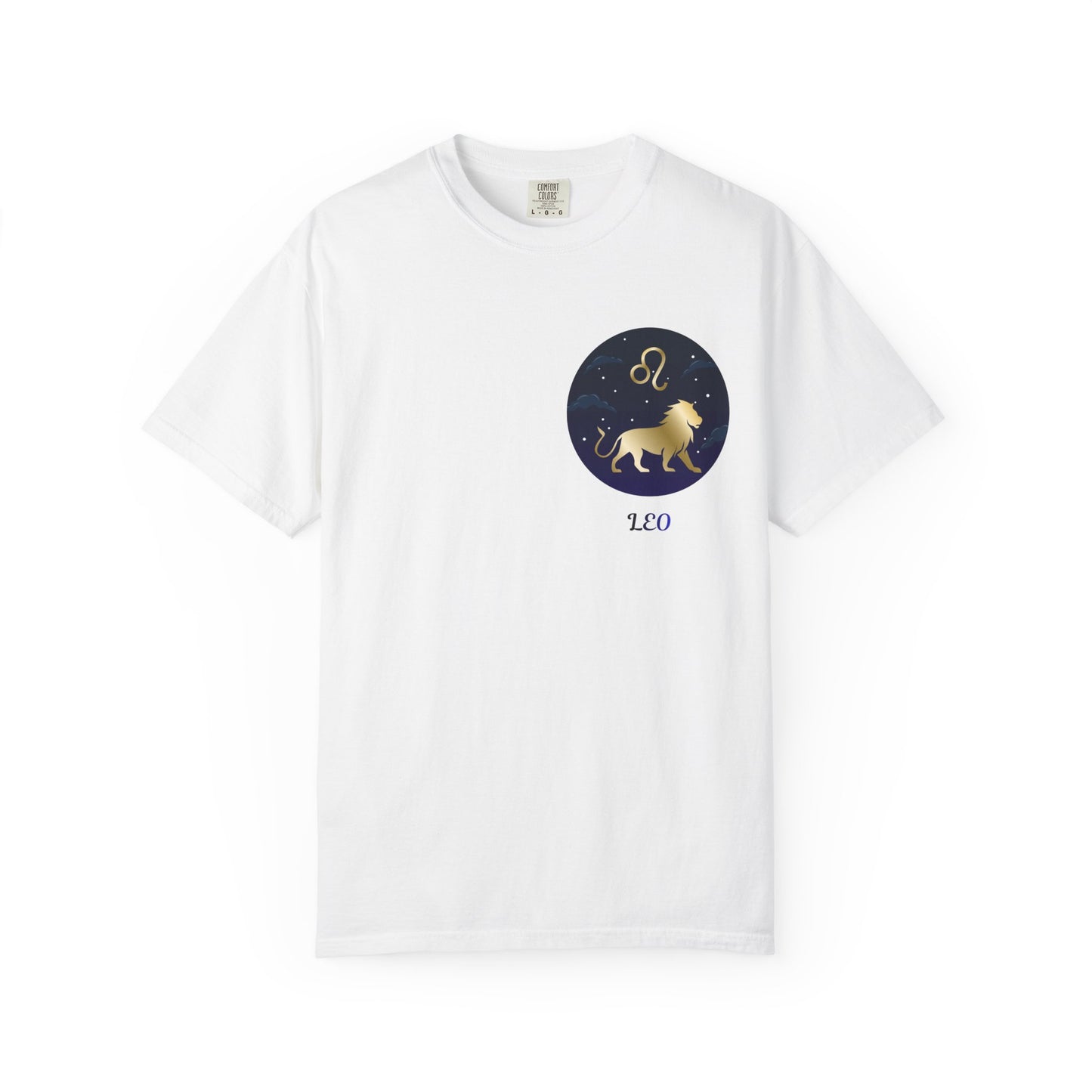 Leo Zodiac T-Shirt – Gold Lion Constellation Graphic Tee | Celestial Astrology Shirt