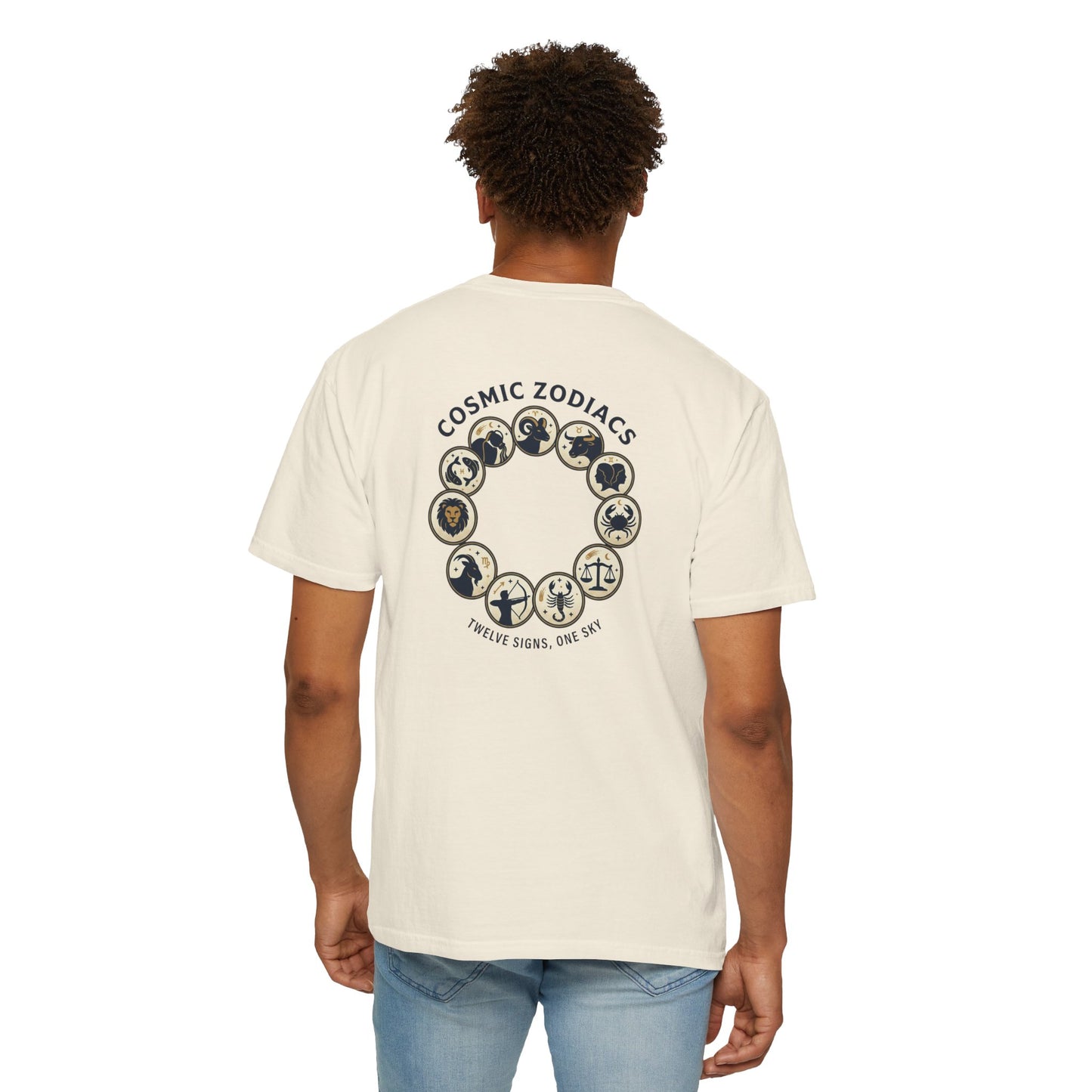 Zodiac Circle T-Shirt – Cosmic Zodiac Astrology Graphic Tee | Celestial Star Sign Shirt, Unisex Tee