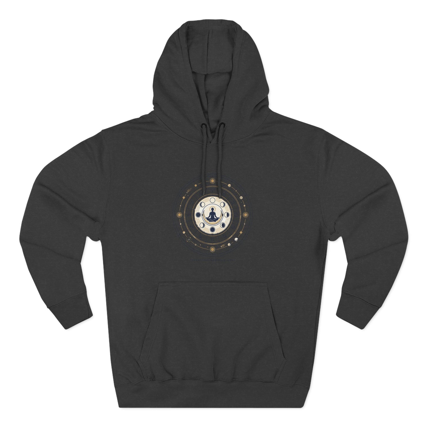 Zodiac Meditation Hoodie – Celestial Birth Chart Mandala Hoodie | Spiritual Astrology Sweatshirt, Unisex Hoodie