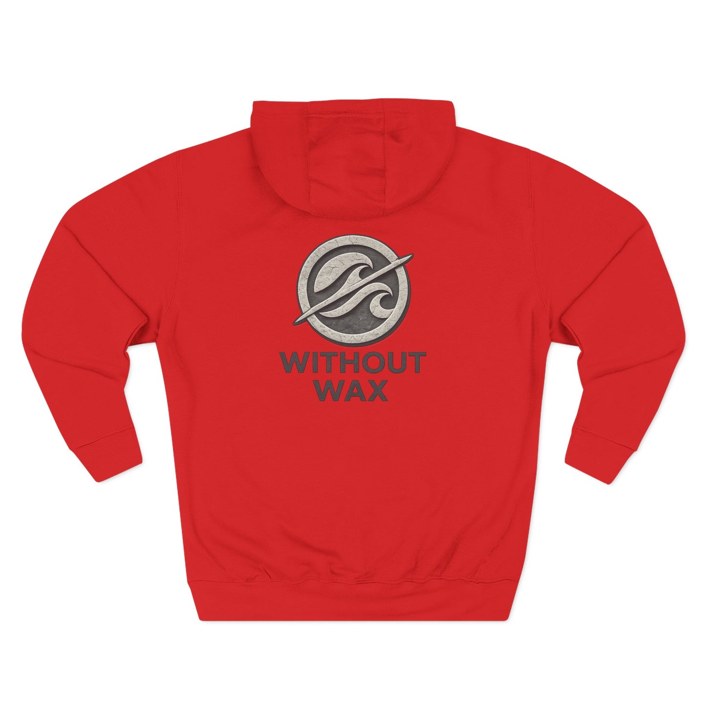 Without Wax Hoodie – Surf-Inspired Wave Logo Pullover | Vintage Coastal Streetwear Hoodie
