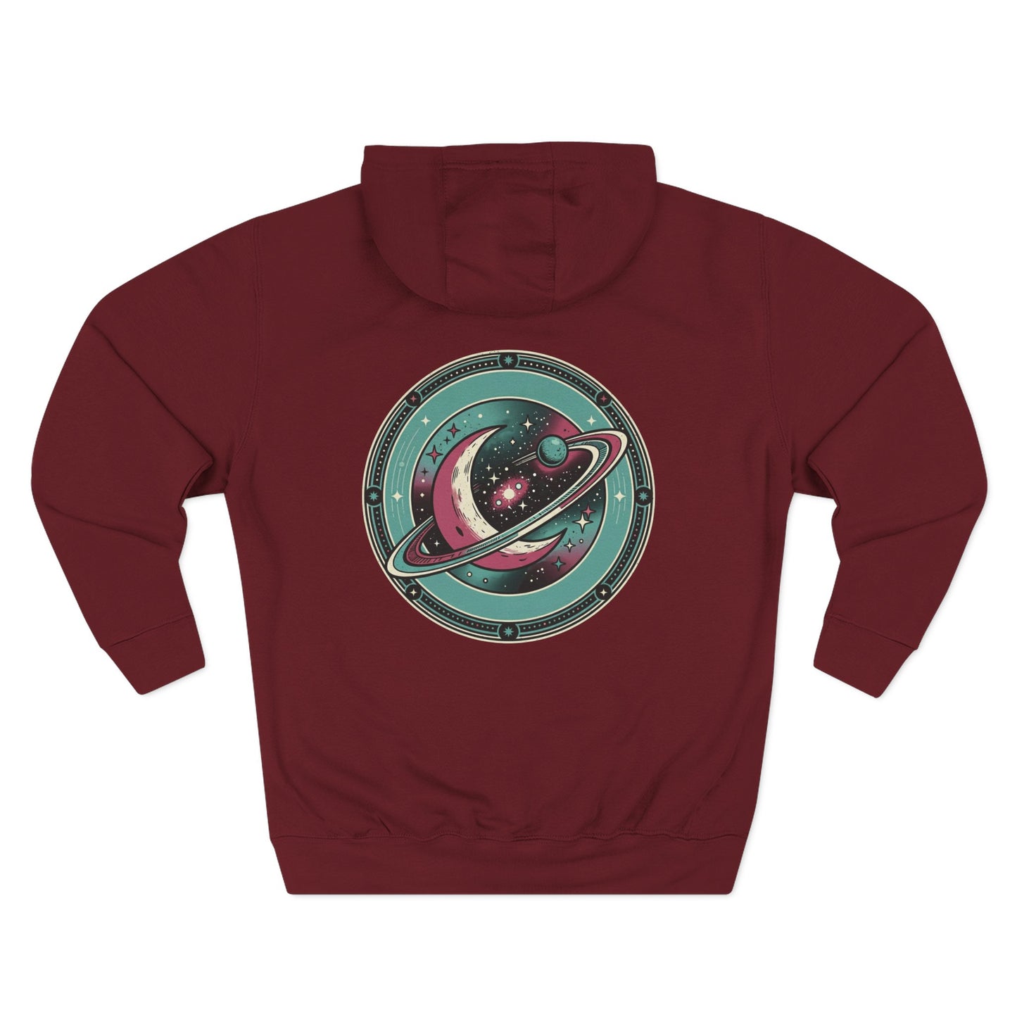 Saturn Planet Hoodie – Retro Space Ring Graphic Hoodie | Minimal Cosmic Aesthetic, Astronomy Hoodie, Unisex Hoodie