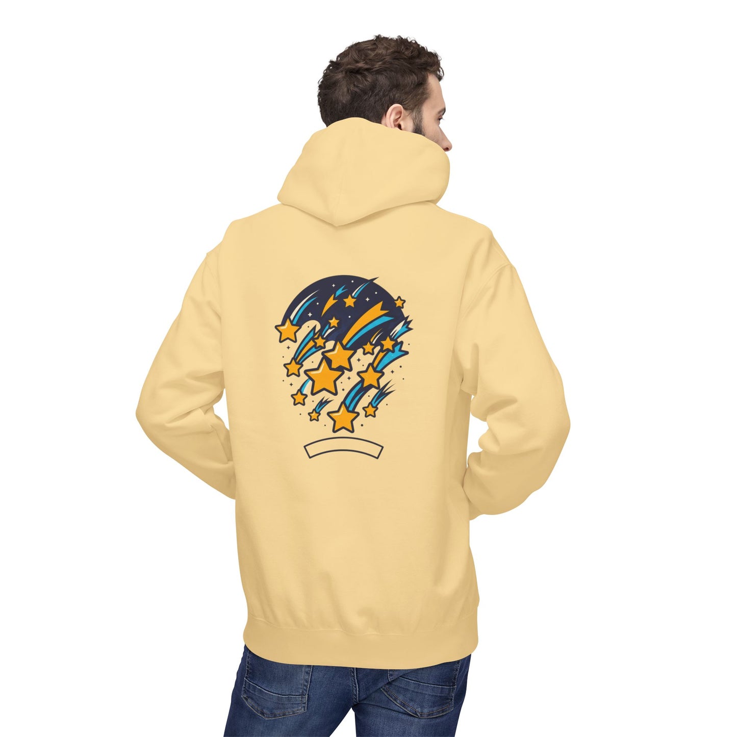 Starfall Hoodie – Shooting Stars Graphic Hoodie | Celestial Aesthetic, Cosmic Streetwear, Unisex Pullover