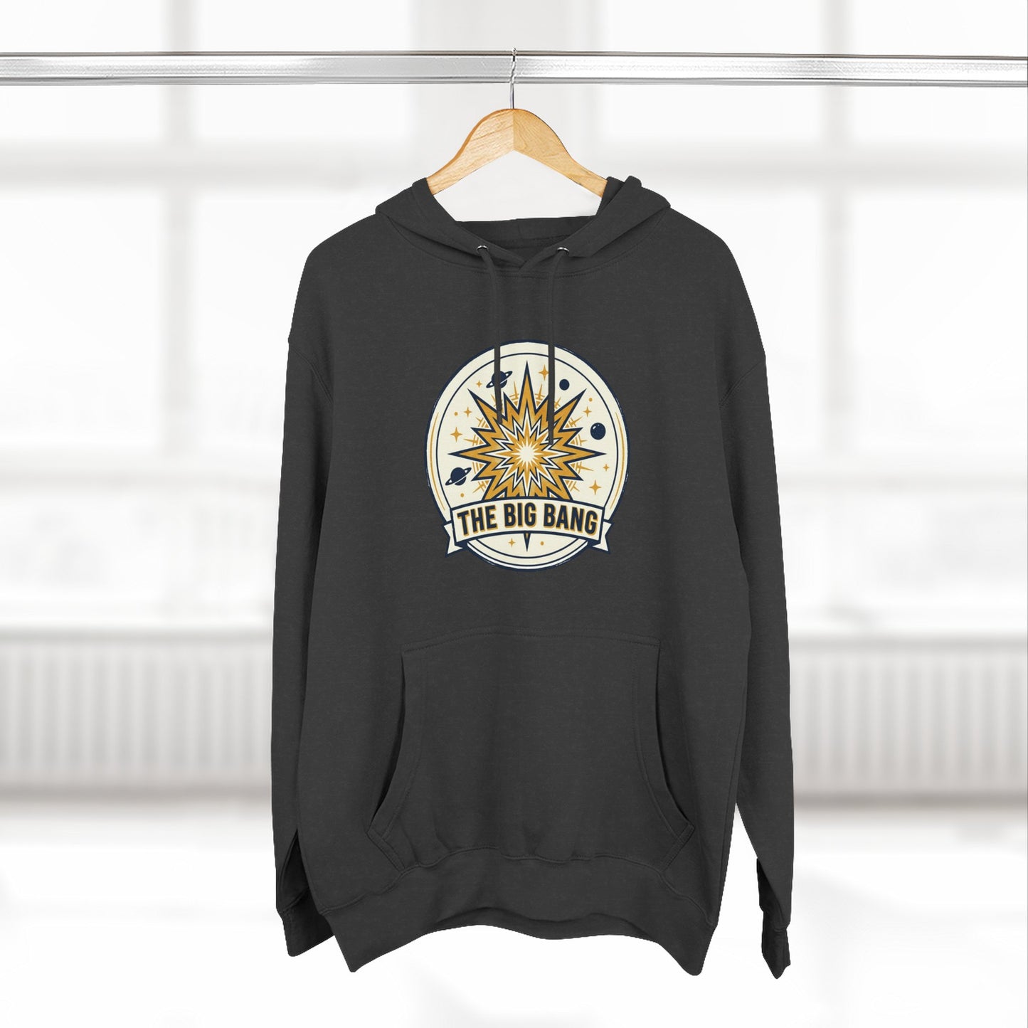 Big Bang Hoodie – Retro Starburst Universe Graphic Hoodie | Astronomy Science Hoodie, Cosmic Streetwear, Unisex Hoodie