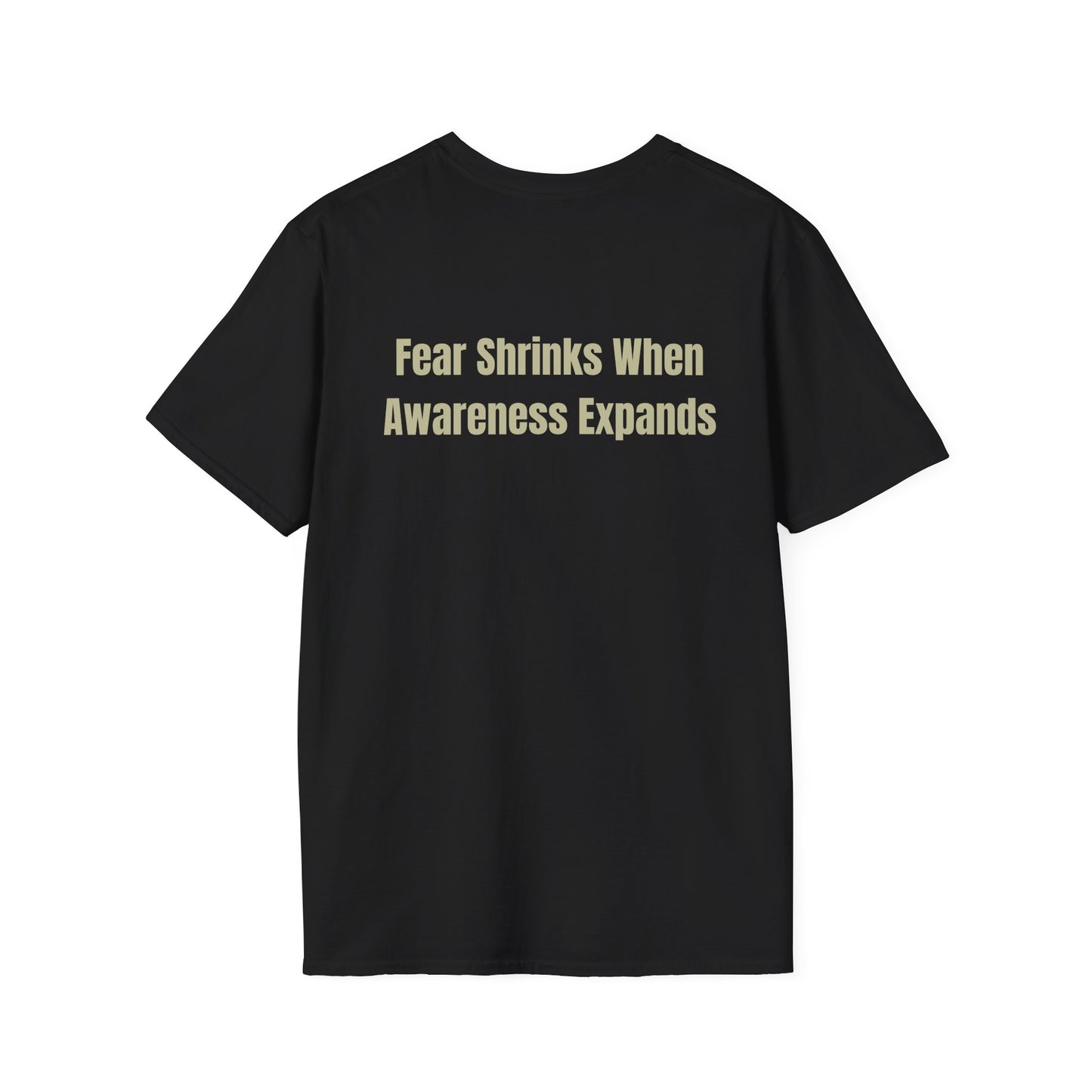 Perspective T-Shirt – “Fear Shrinks When Awareness Expands” Inspirational Tee | Mindfulness Shirt