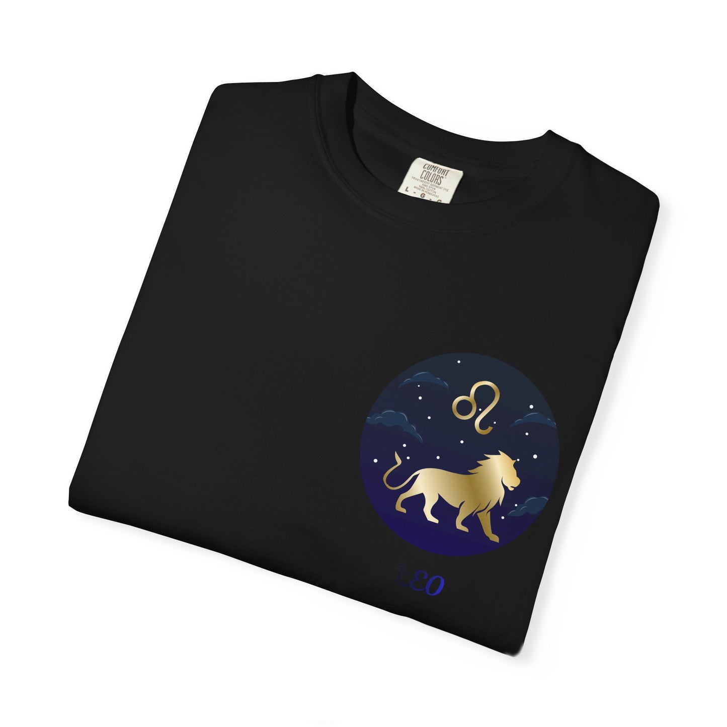 Leo Zodiac T-Shirt – Gold Lion Constellation Graphic Tee | Celestial Astrology Shirt