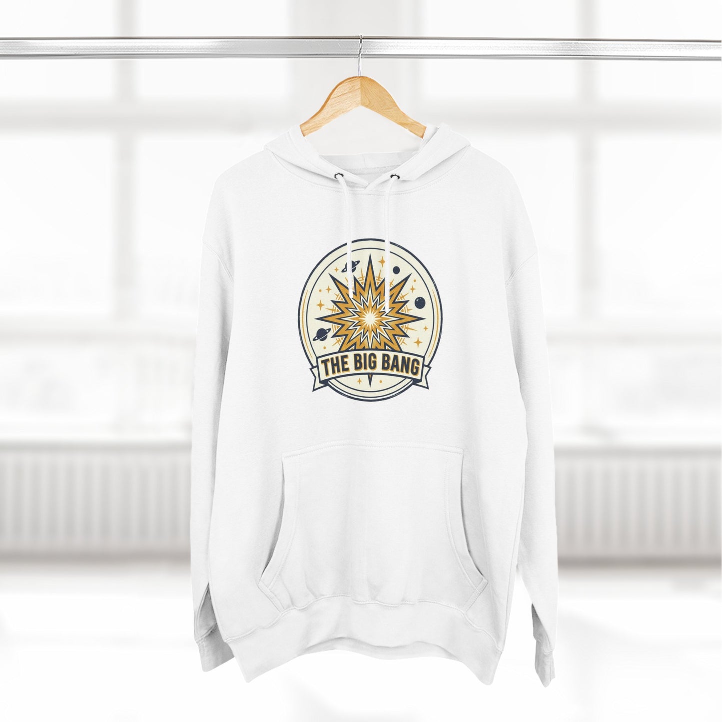 Big Bang Hoodie – Retro Starburst Universe Graphic Hoodie | Astronomy Science Hoodie, Cosmic Streetwear, Unisex Hoodie
