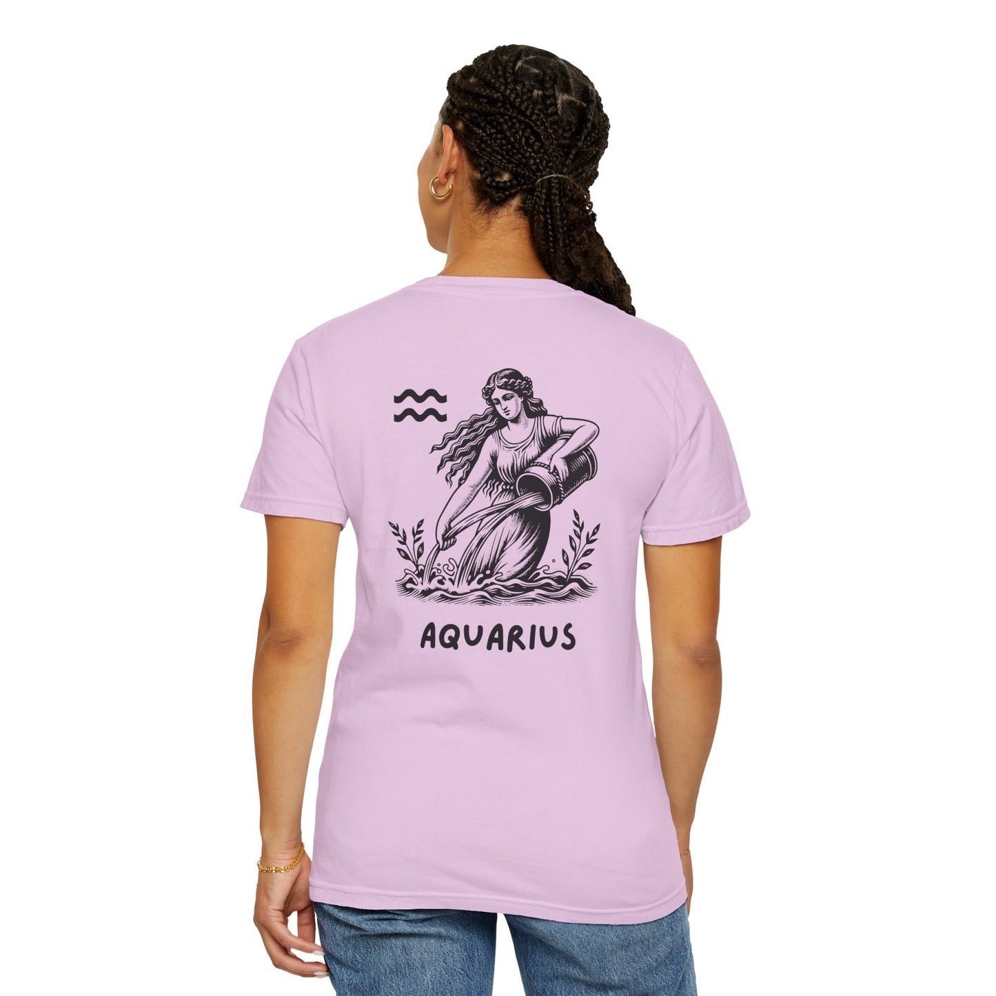 Aquarius Zodiac T-Shirt – Vintage Water Bearer Astrology Tee | Celestial Star Sign Shirt