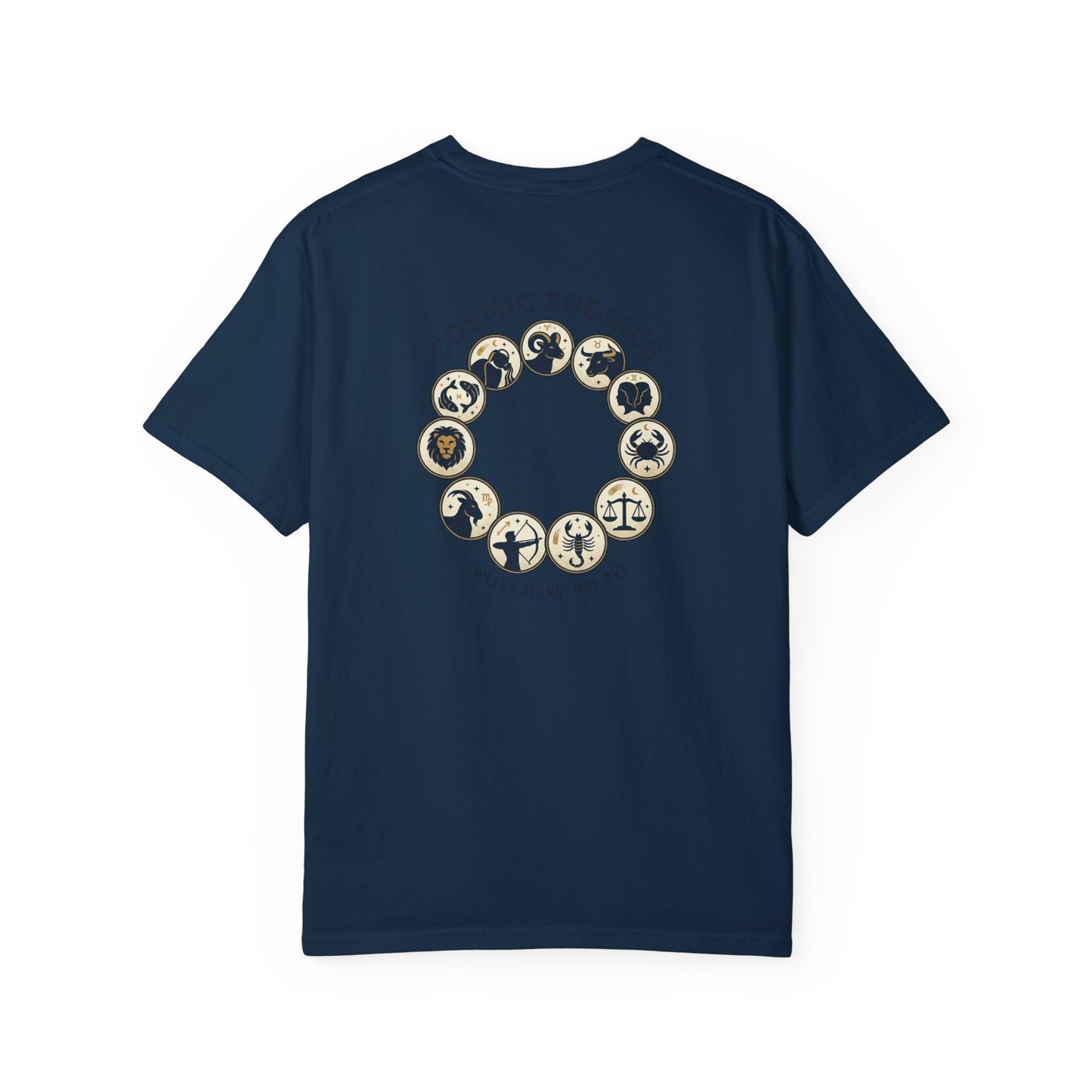 Zodiac Circle T-Shirt – Cosmic Zodiac Astrology Graphic Tee | Celestial Star Sign Shirt, Unisex Tee