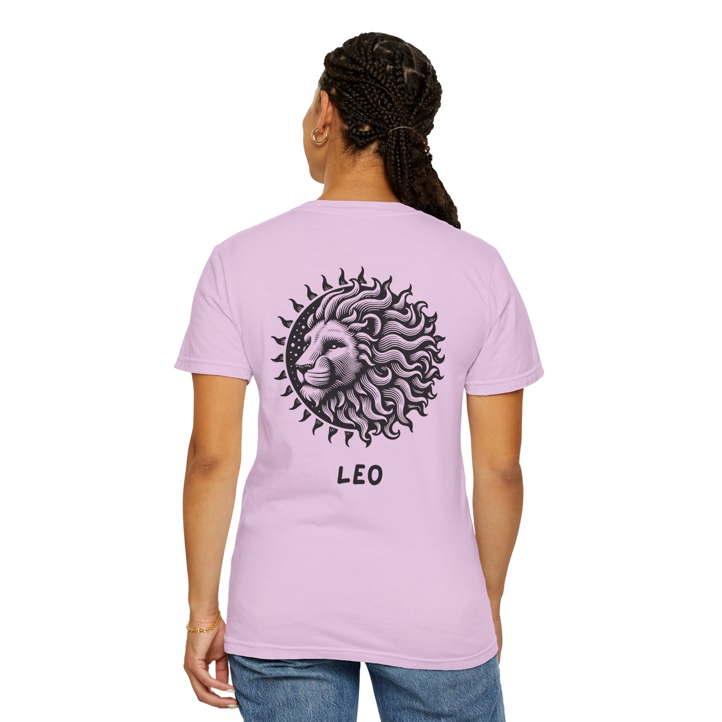 Leo Sun Lion T-Shirt – Zodiac Astrology Graphic Tee | Vintage Celestial Star Sign Shirt
