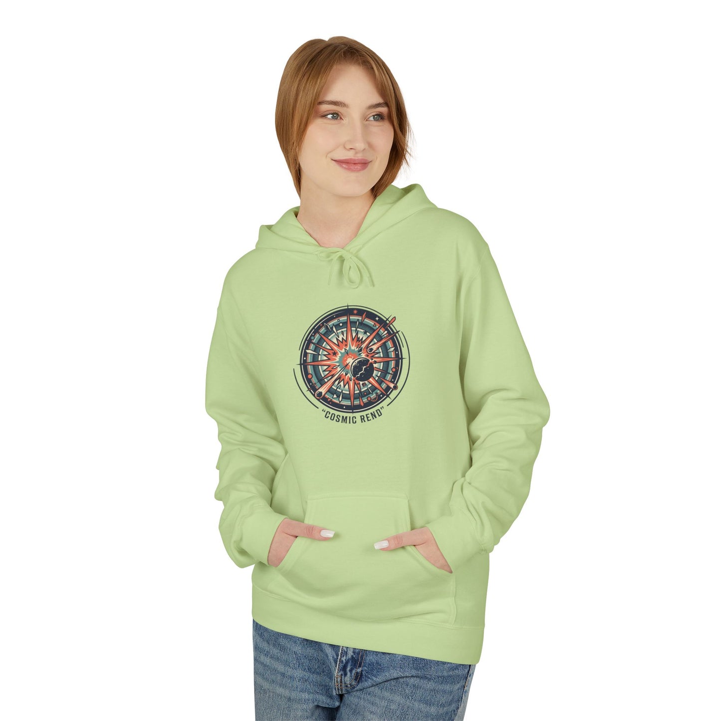 Cosmic Compass Hoodie – Retro Space Navigation Graphic Hoodie | Celestial Streetwear, Vintage Space Aesthetic, Unisex Hoodie