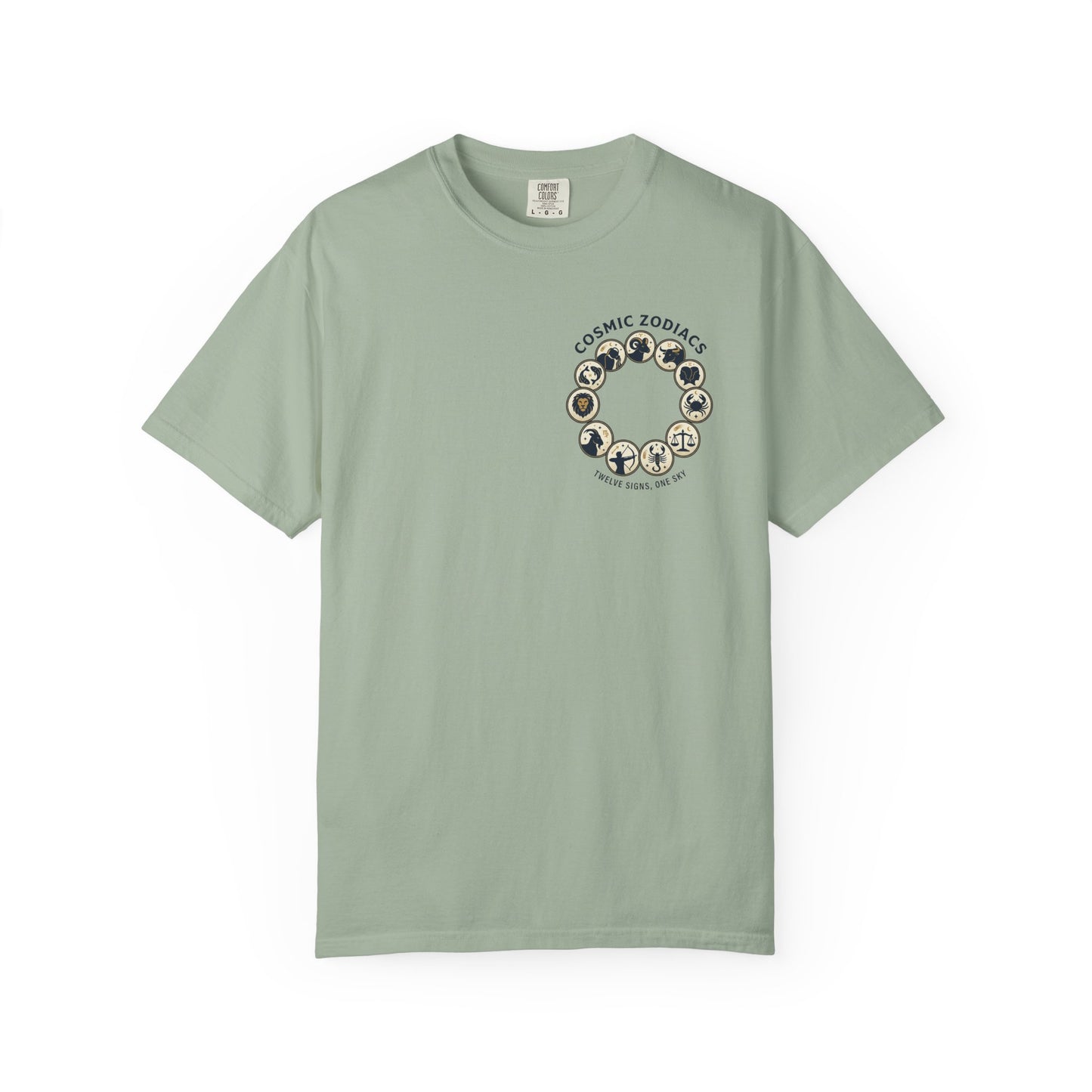 Zodiac Circle T-Shirt – Cosmic Zodiac Astrology Graphic Tee | Celestial Star Sign Shirt, Unisex Tee