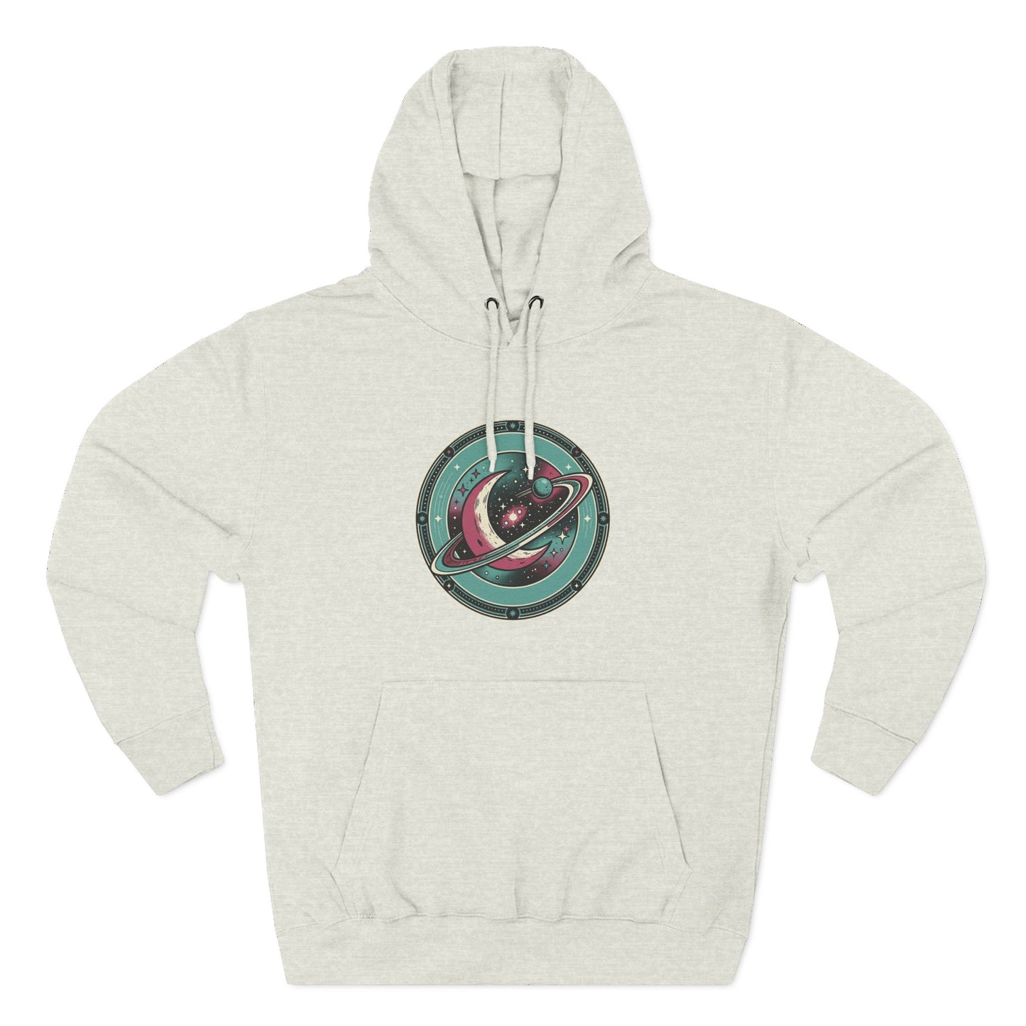 Saturn Planet Hoodie – Retro Space Ring Graphic Hoodie | Minimal Cosmic Aesthetic, Astronomy Hoodie, Unisex Hoodie