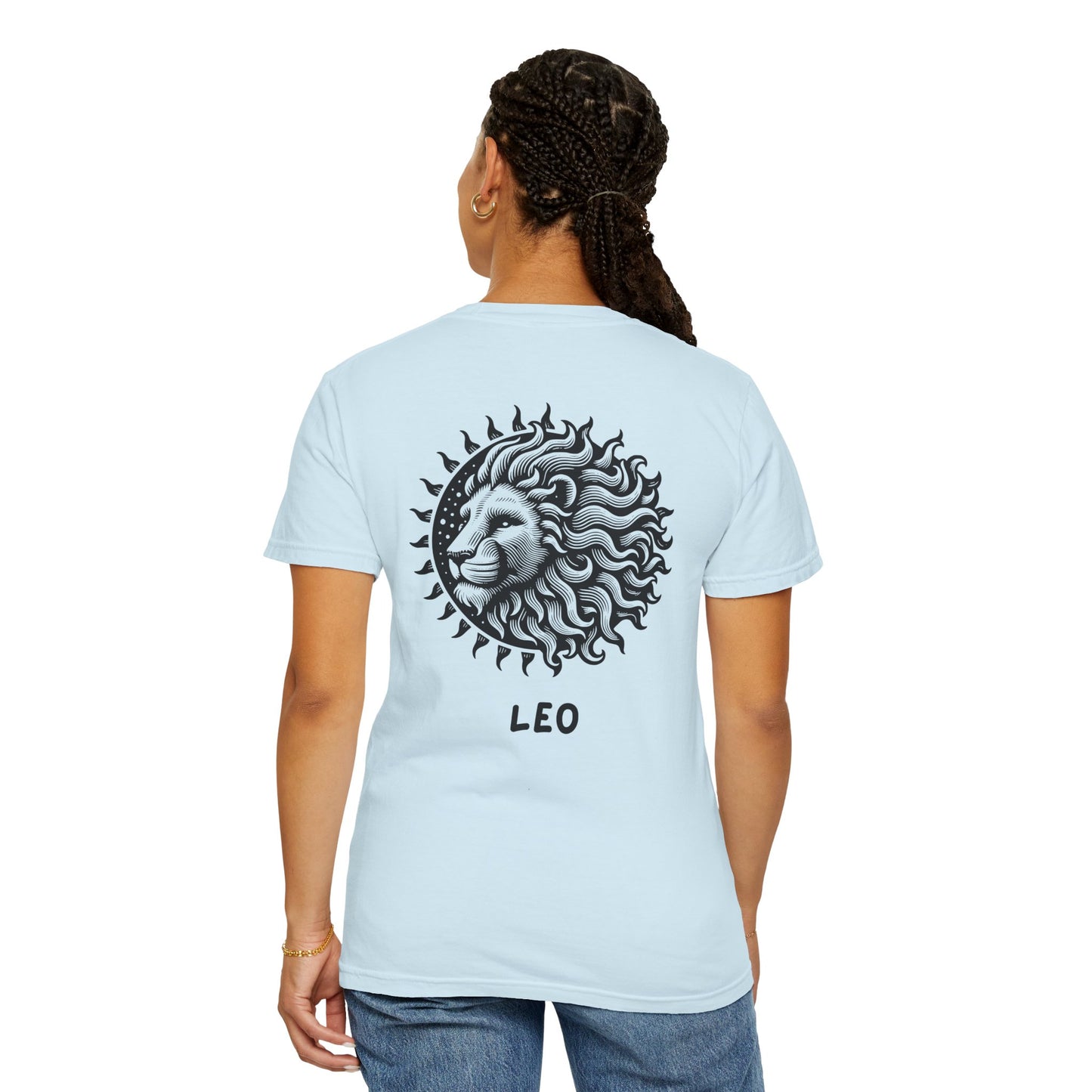 Leo Sun Lion T-Shirt – Zodiac Astrology Graphic Tee | Vintage Celestial Star Sign Shirt