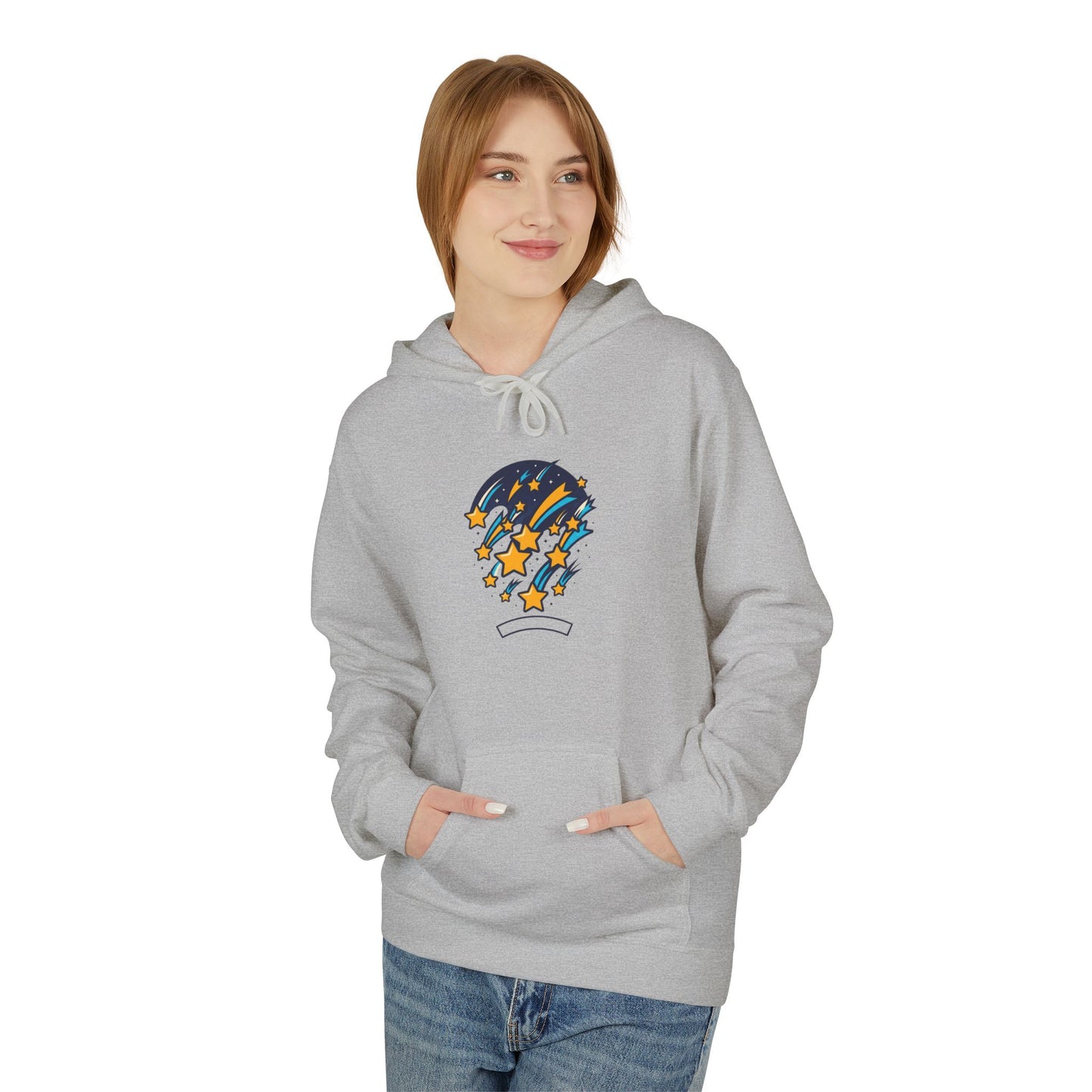 Starfall Hoodie – Shooting Stars Graphic Hoodie | Celestial Aesthetic, Cosmic Streetwear, Unisex Pullover