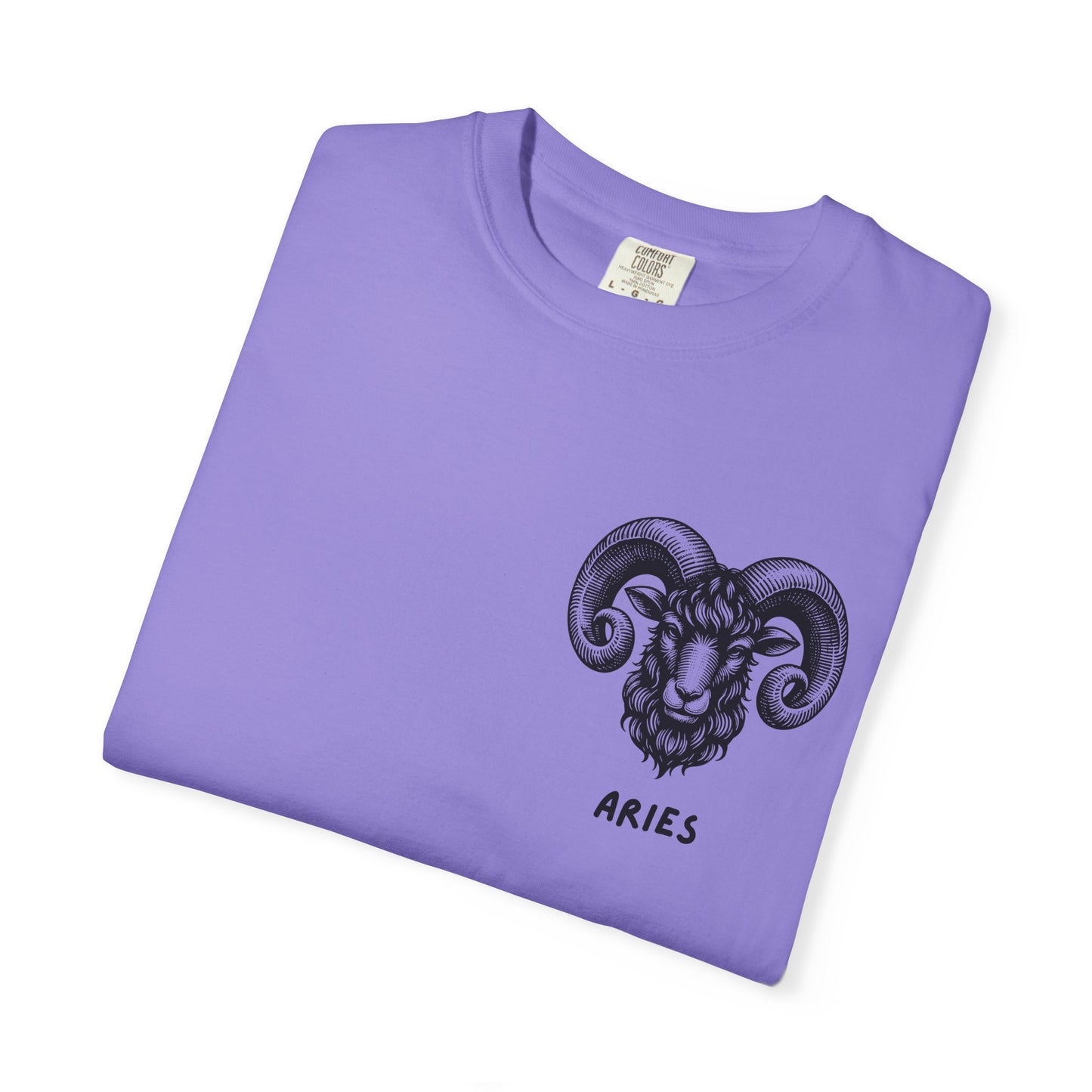 Aries Zodiac T-Shirt – Aries Ram Astrology Graphic Tee | Vintage Star Sign Shirt, Unisex Tee