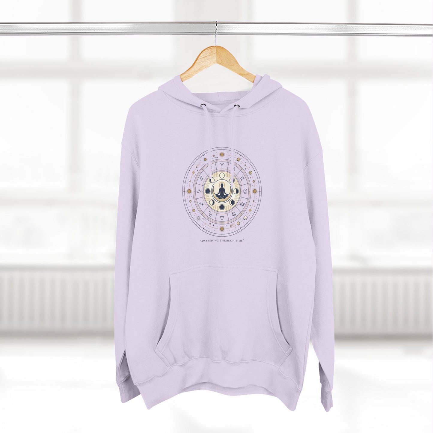 Zodiac Meditation Hoodie – Celestial Birth Chart Mandala Hoodie | Spiritual Astrology Sweatshirt, Unisex Hoodie