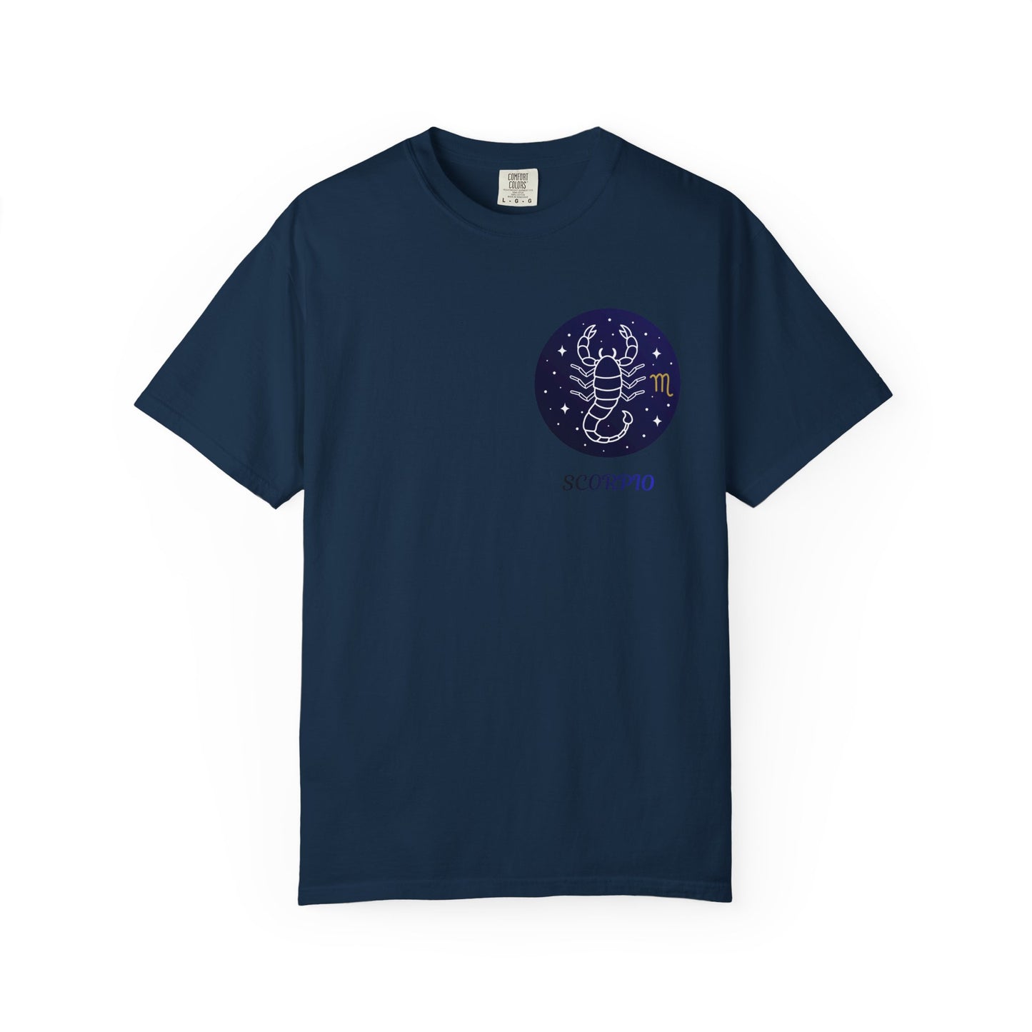 Scorpio Unisex Garment-Dyed T-Shirt – Zodiac Astrology Graphic Tee | Vintage Celestial Star Sign Shirt