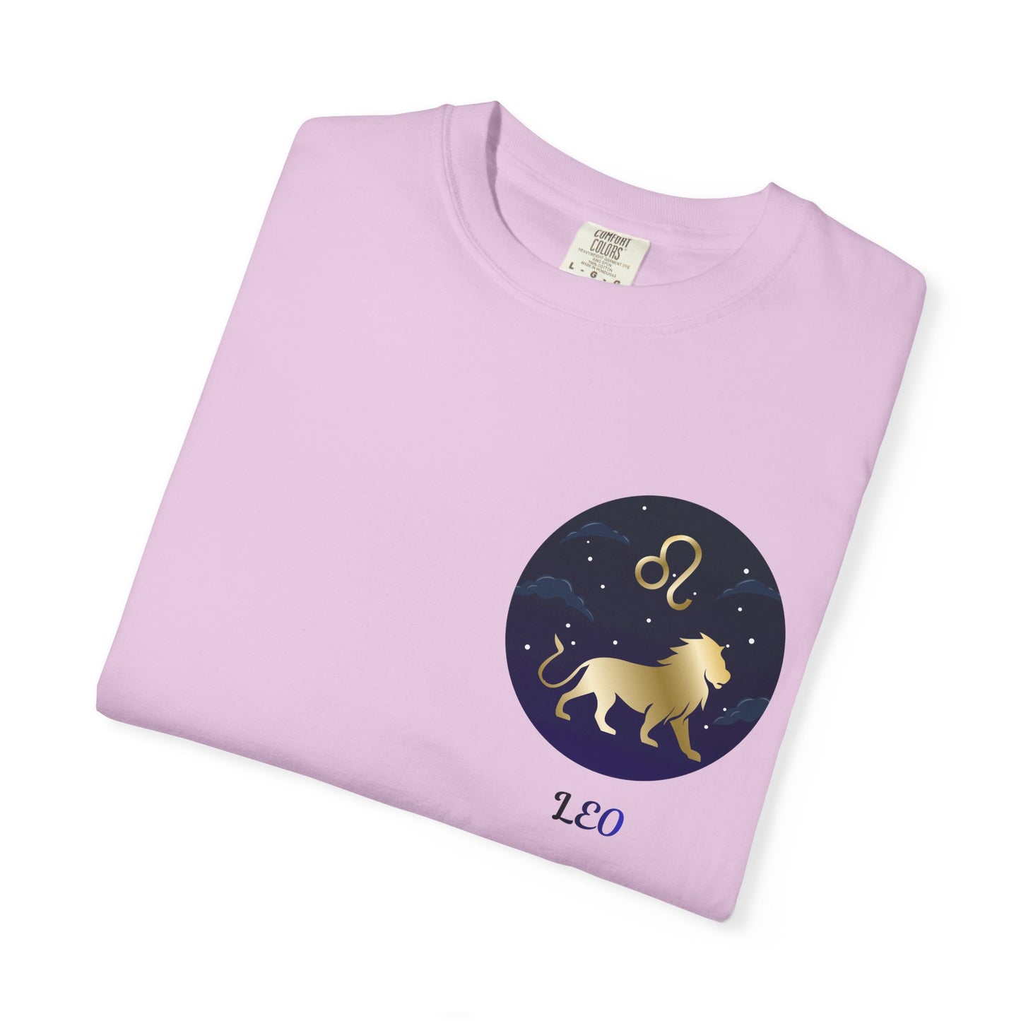 Leo Zodiac T-Shirt – Gold Lion Constellation Graphic Tee | Celestial Astrology Shirt