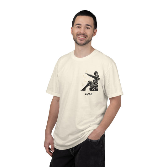 Virgo Zodiac T-Shirt – Minimalist Astrology Tee | Celestial Star Sign Graphic Shirt