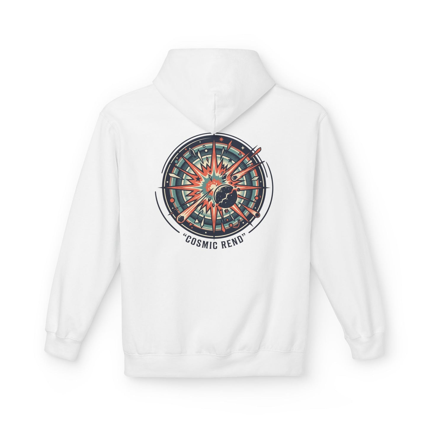 Cosmic Compass Hoodie – Retro Space Navigation Graphic Hoodie | Celestial Streetwear, Vintage Space Aesthetic, Unisex Hoodie