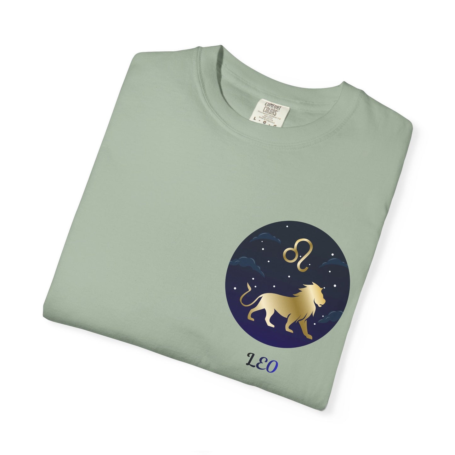 Leo Zodiac T-Shirt – Gold Lion Constellation Graphic Tee | Celestial Astrology Shirt