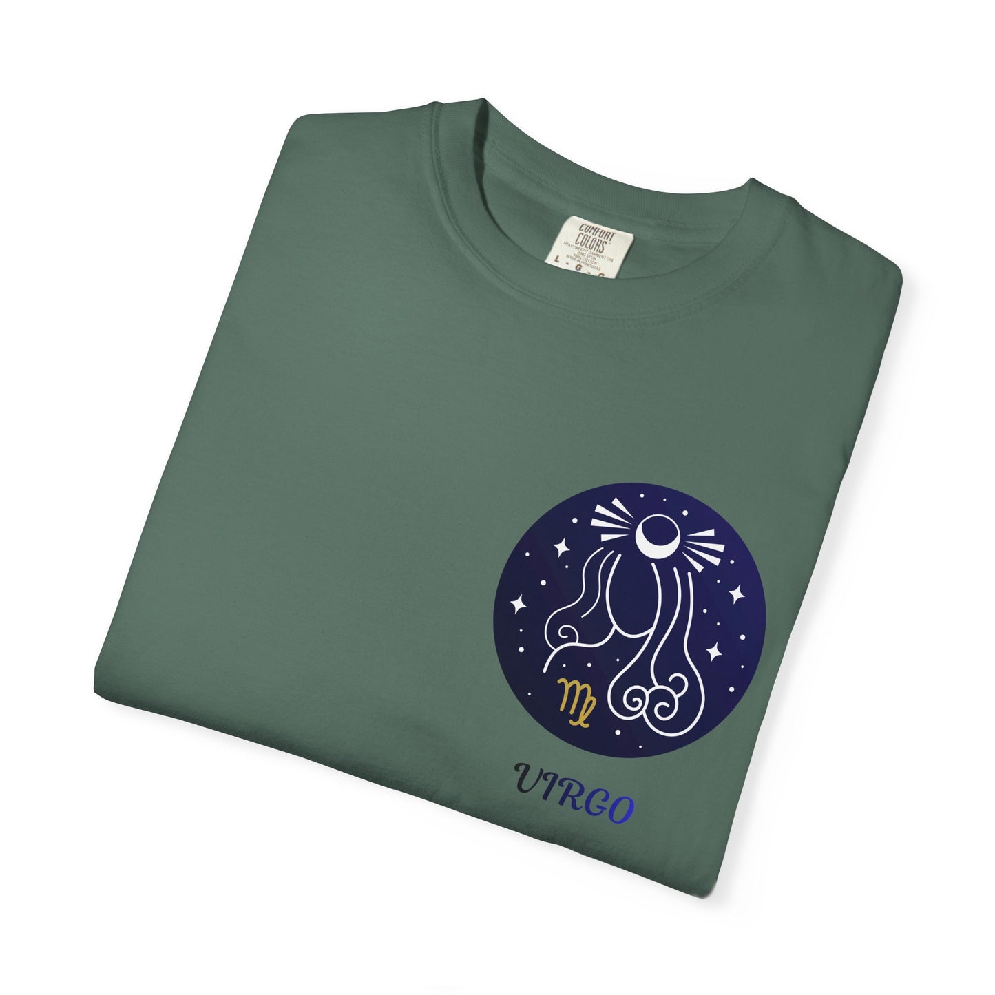 Virgo Zodiac T-Shirt – Celestial Virgo Moon Graphic Tee | Minimal Astrology Shirt