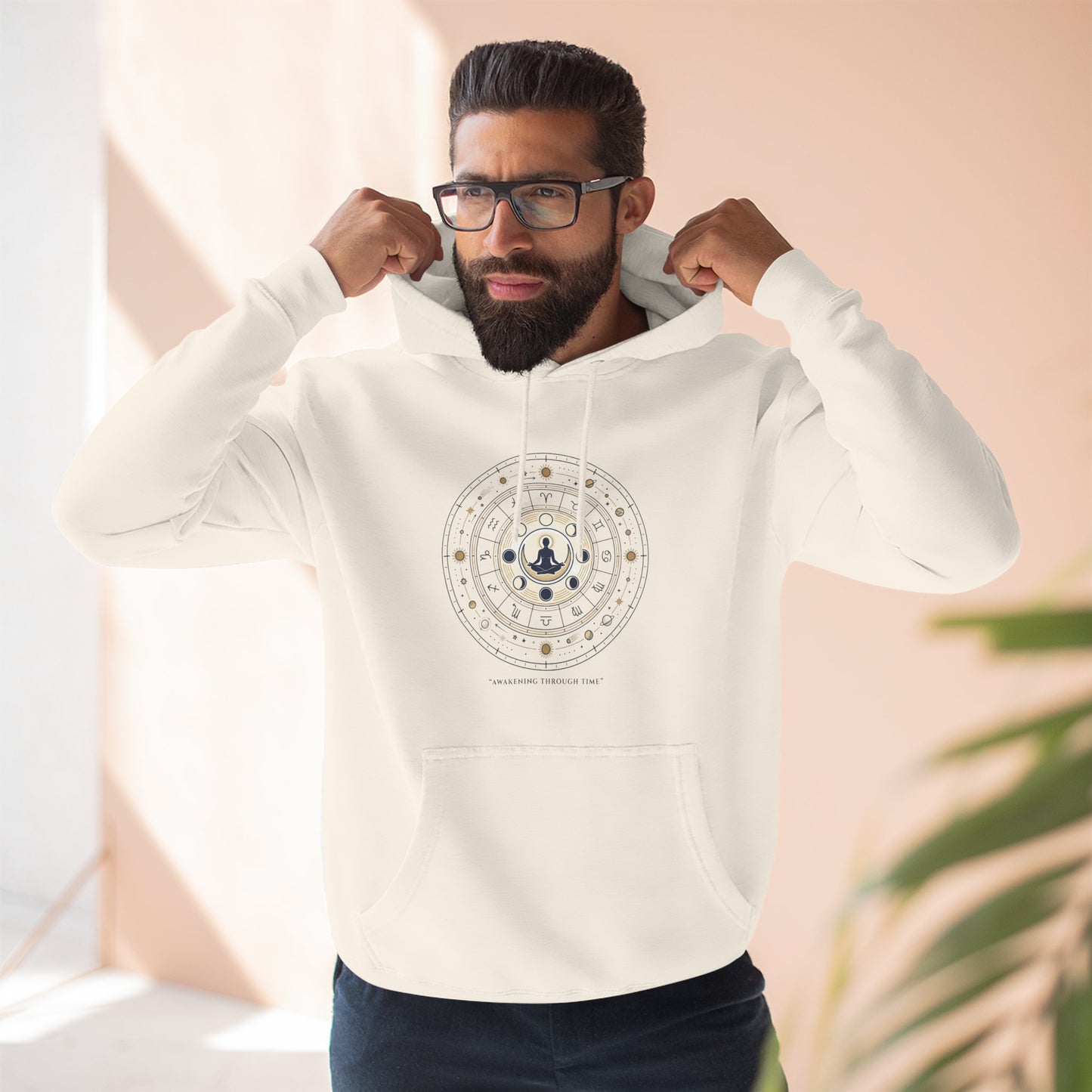 Zodiac Meditation Hoodie – Celestial Birth Chart Mandala Hoodie | Spiritual Astrology Sweatshirt, Unisex Hoodie