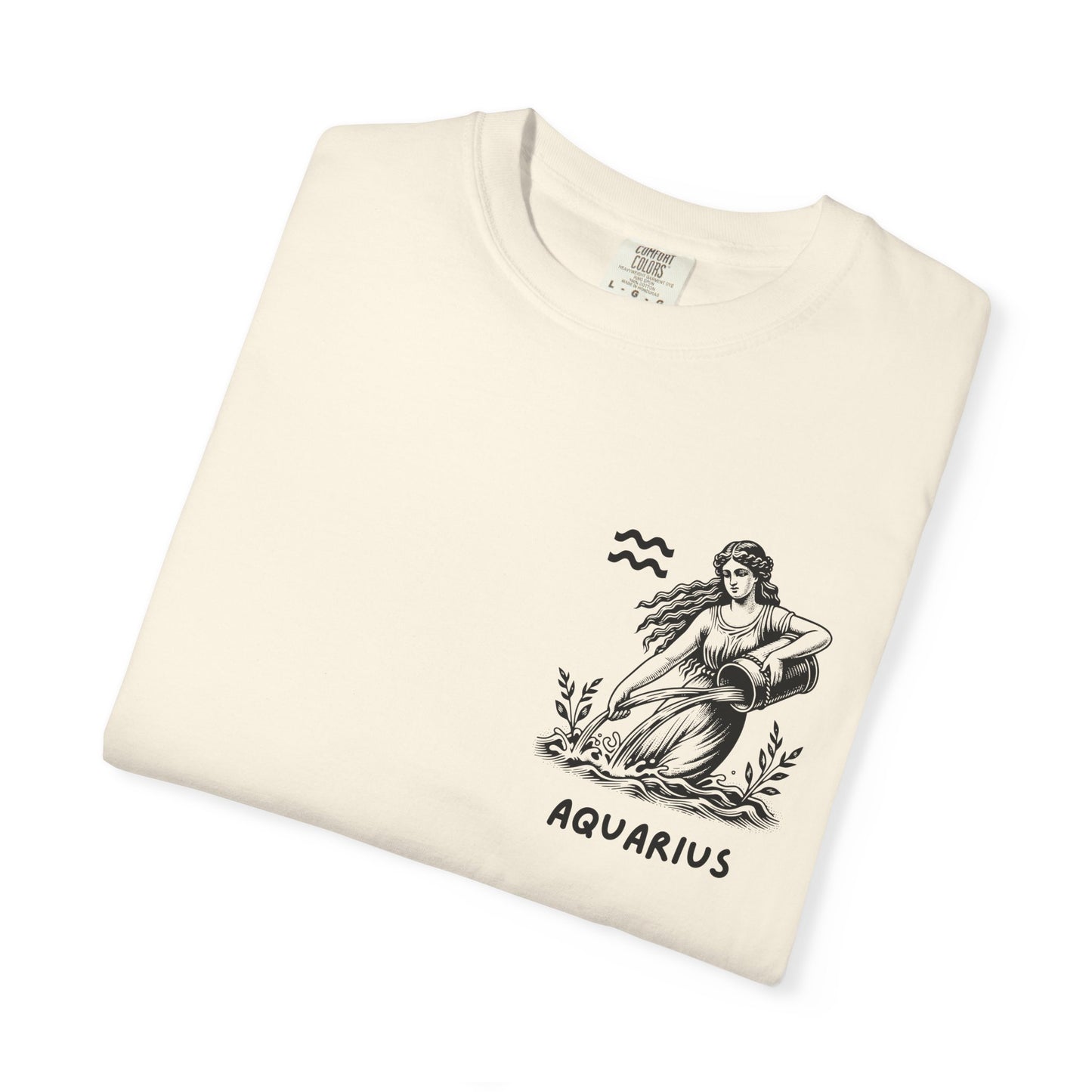 Aquarius Zodiac T-Shirt – Vintage Water Bearer Astrology Tee | Celestial Star Sign Shirt