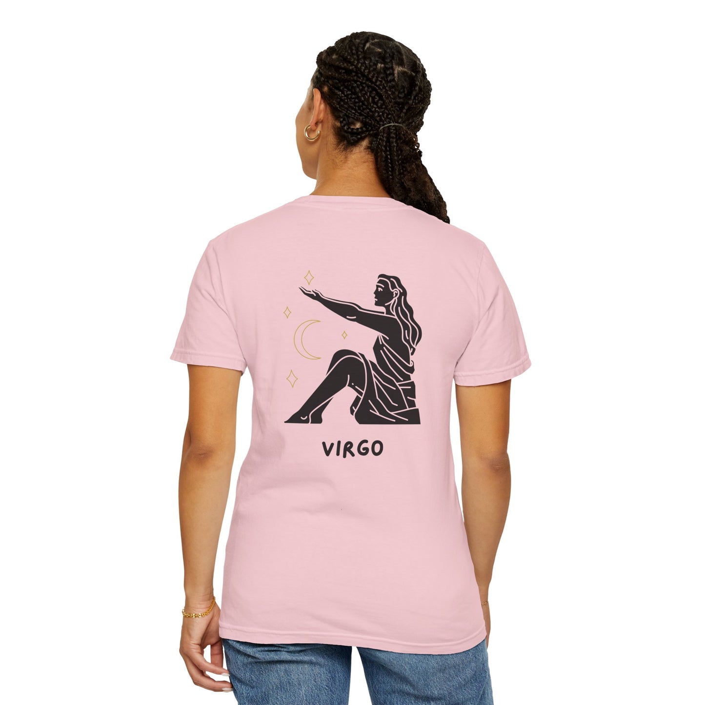 Virgo Zodiac T-Shirt – Minimalist Astrology Tee | Celestial Star Sign Graphic Shirt
