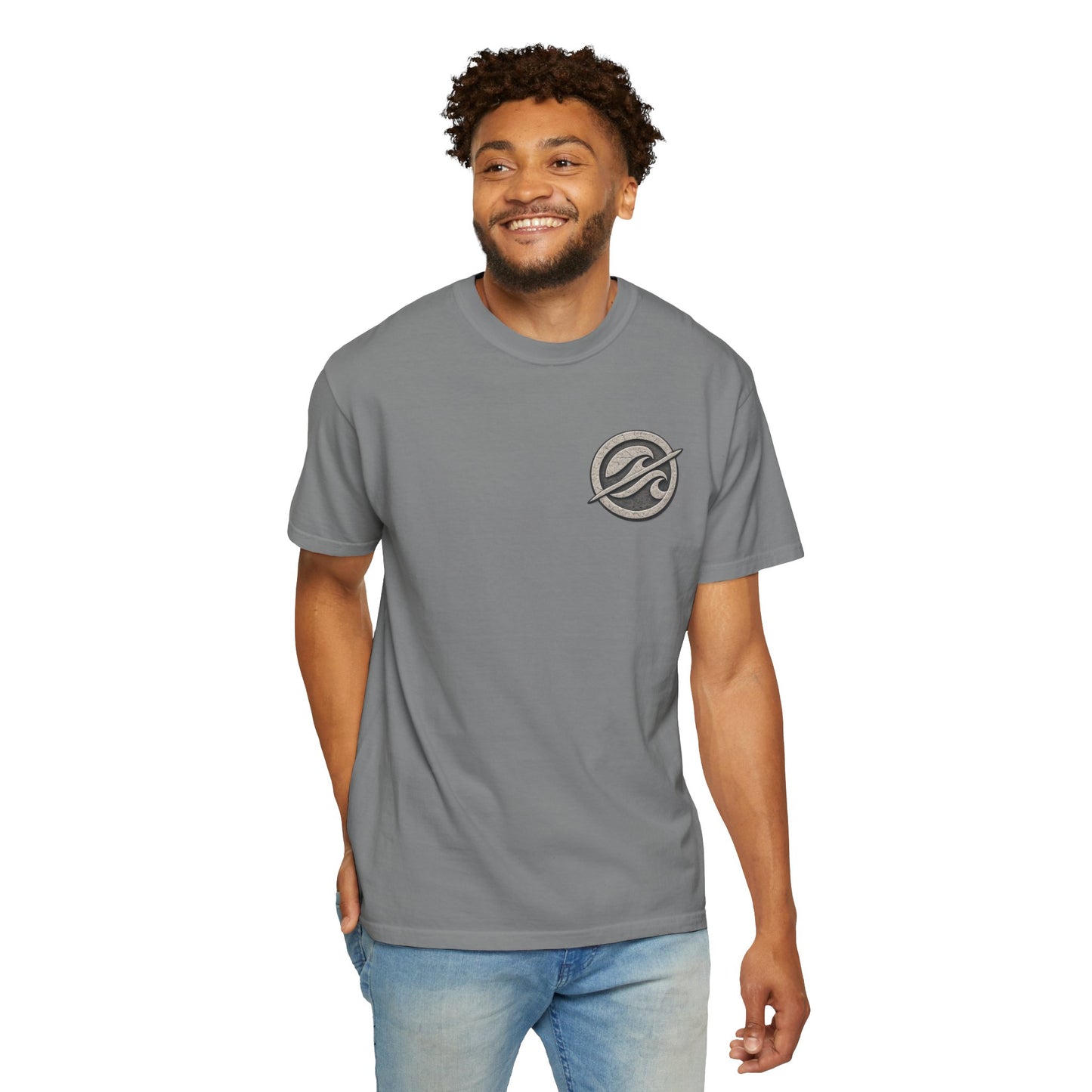 Surf Badge T-Shirt – Retro Wave Logo Tee | Vintage Coastal Streetwear Shirt