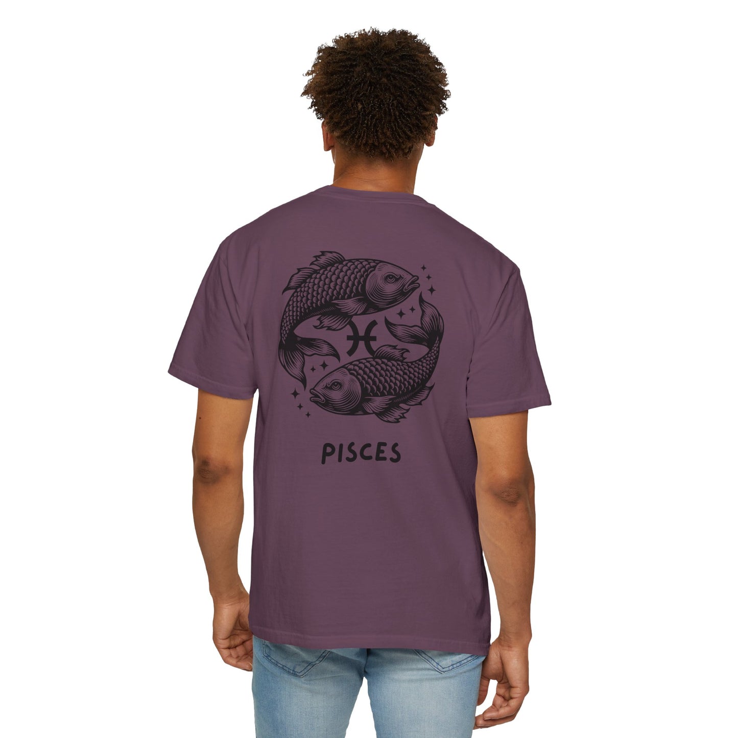 Pisces Zodiac T-Shirt – Pisces Fish Astrology Graphic Tee | Celestial Star Sign Shirt