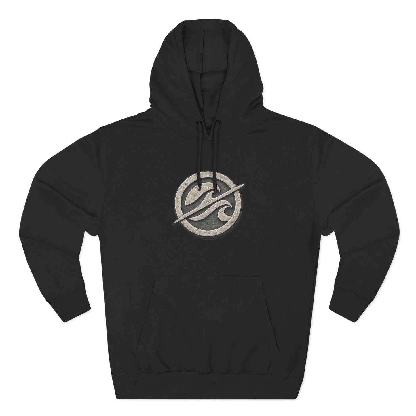 Without Wax Hoodie – Surf-Inspired Wave Logo Pullover | Vintage Coastal Streetwear Hoodie
