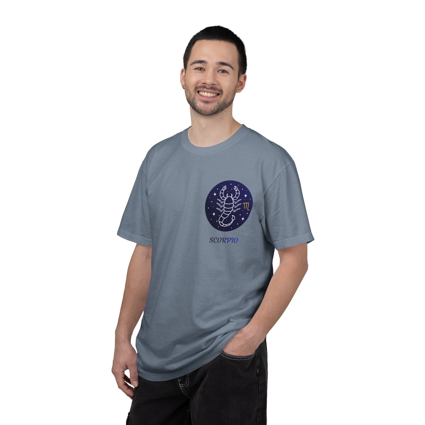 Scorpio Unisex Garment-Dyed T-Shirt – Zodiac Astrology Graphic Tee | Vintage Celestial Star Sign Shirt