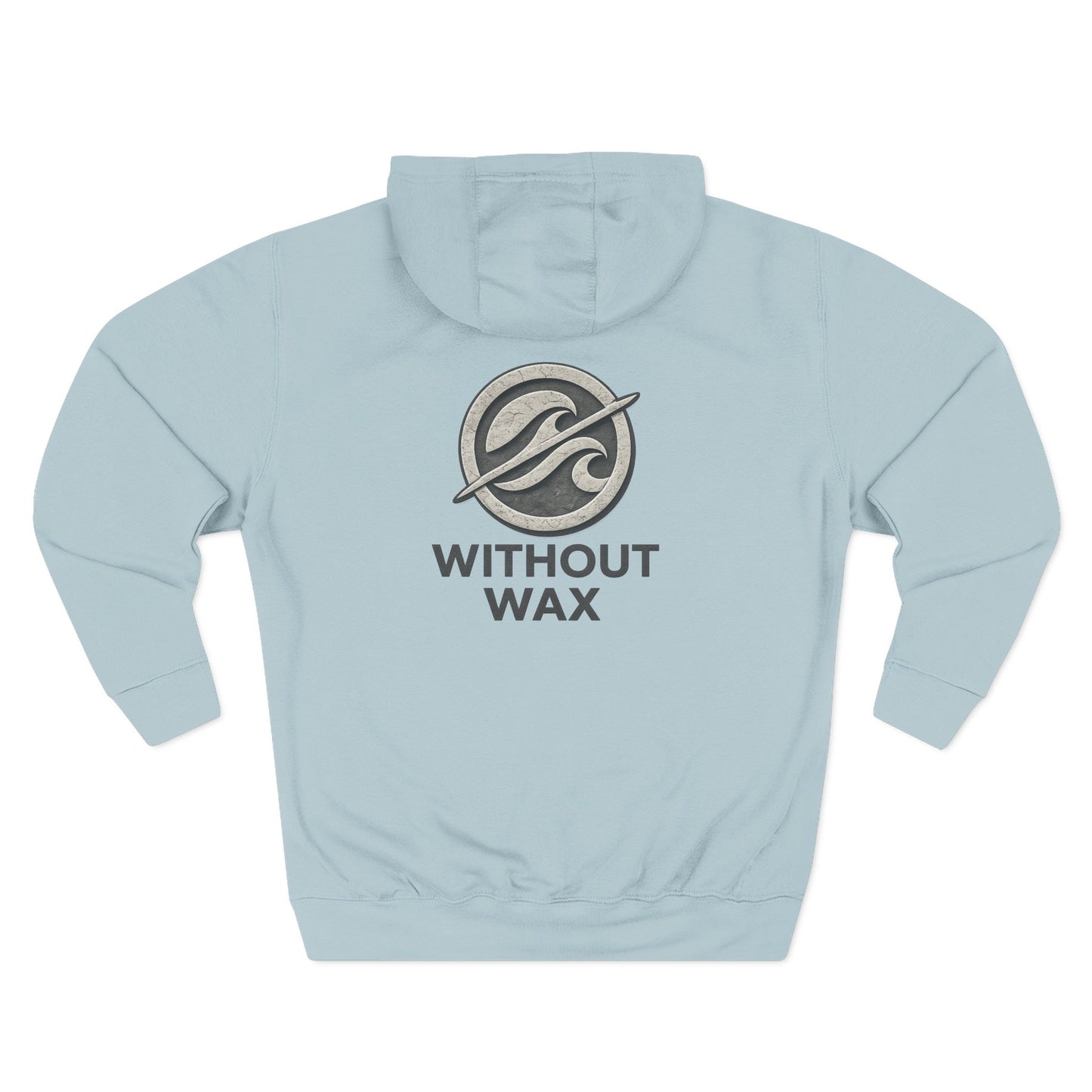 Without Wax Hoodie – Surf-Inspired Wave Logo Pullover | Vintage Coastal Streetwear Hoodie